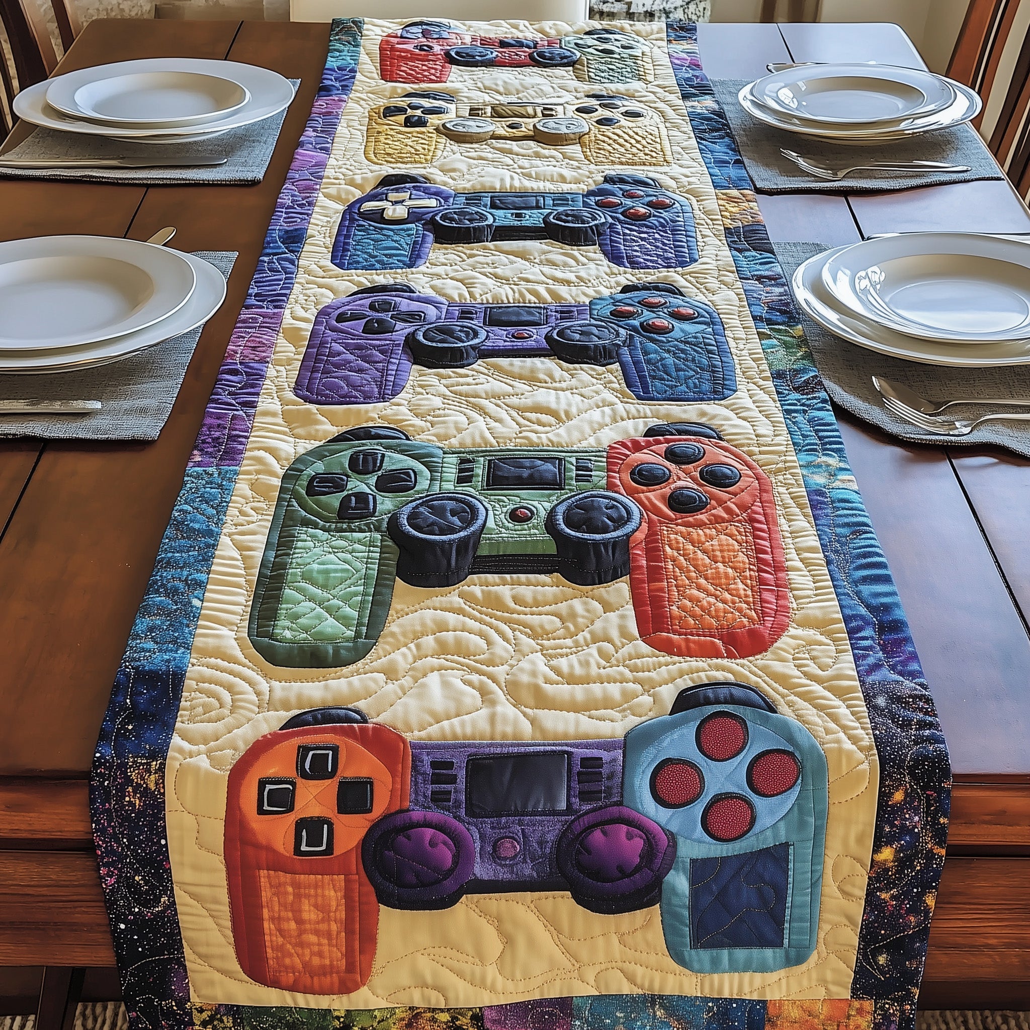Gamer Fun Quilted Table Runner GFTONL4616