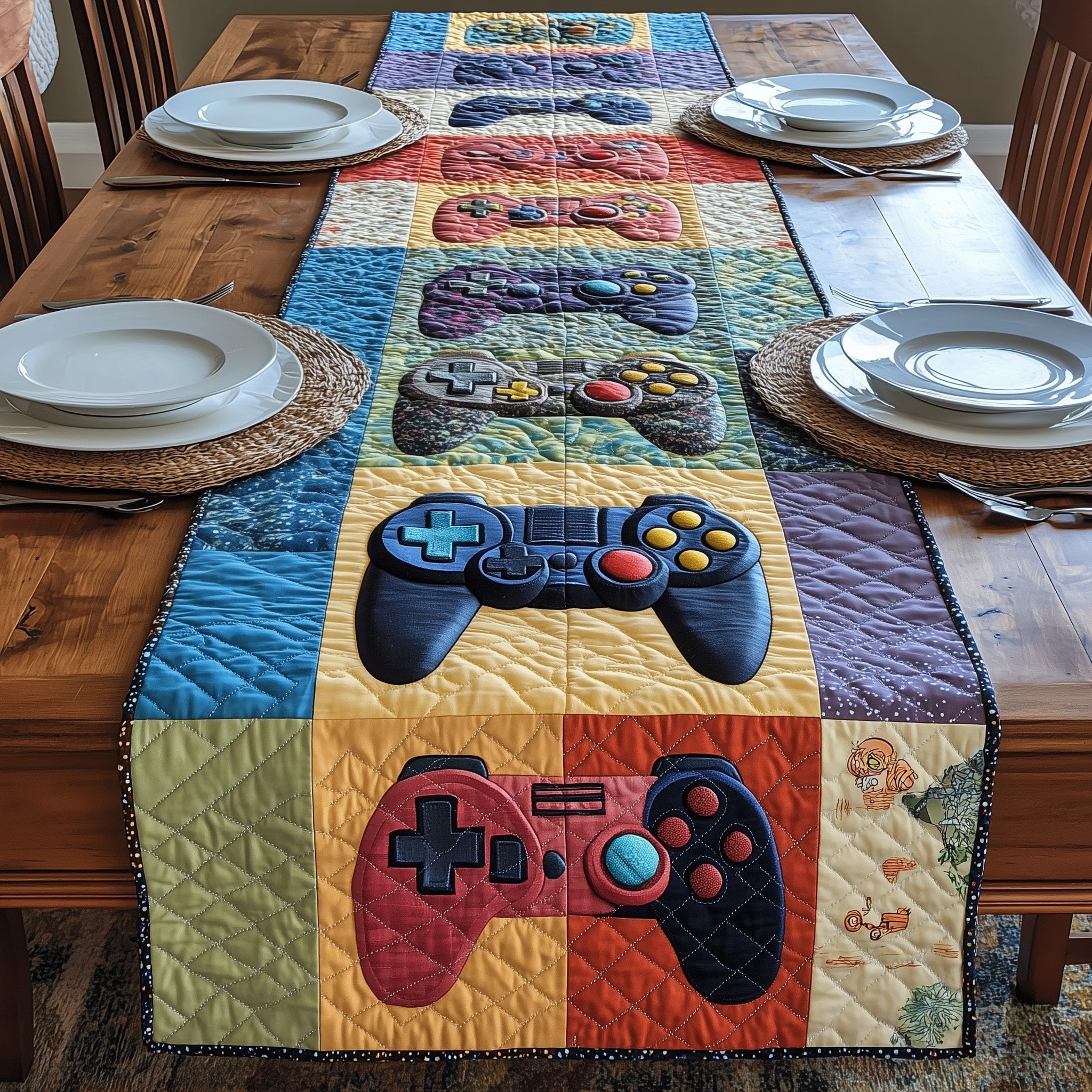 Gamer Fun Quilted Table Runner GFTONL4618