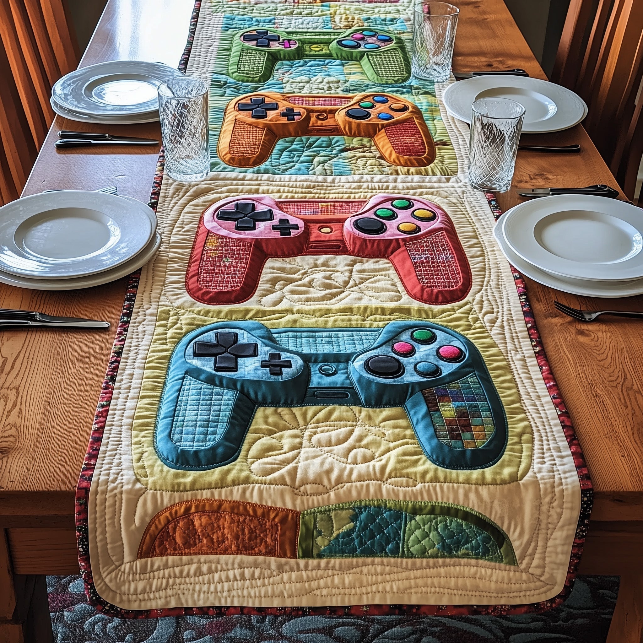 Joyful Gaming Quilted Table Runner GFTONL4622