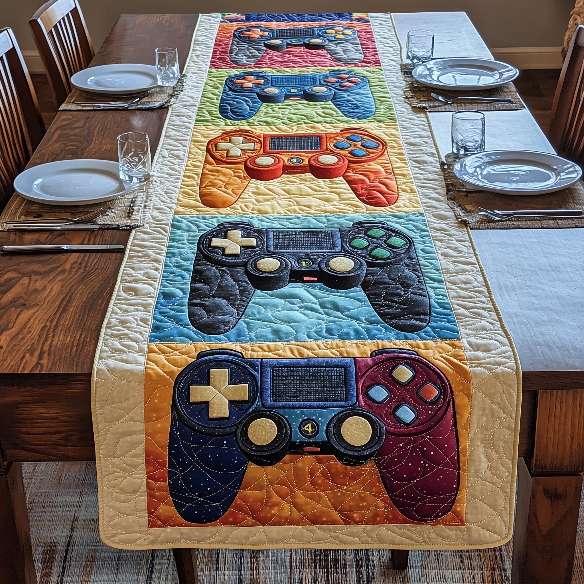 Joyful Gaming Quilted Table Runner GFTONL4623