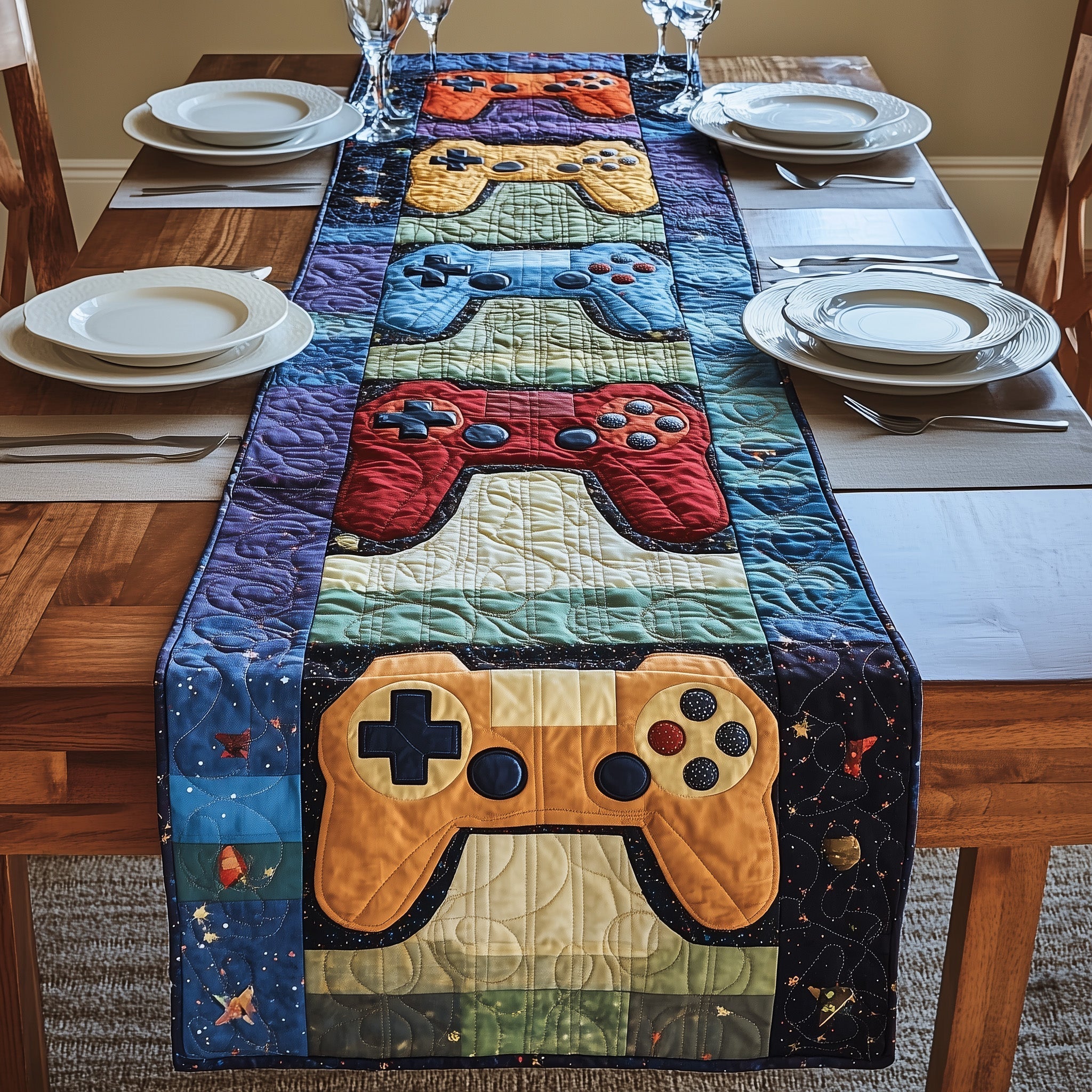 Joyful Gaming Quilted Table Runner GFTONL4625