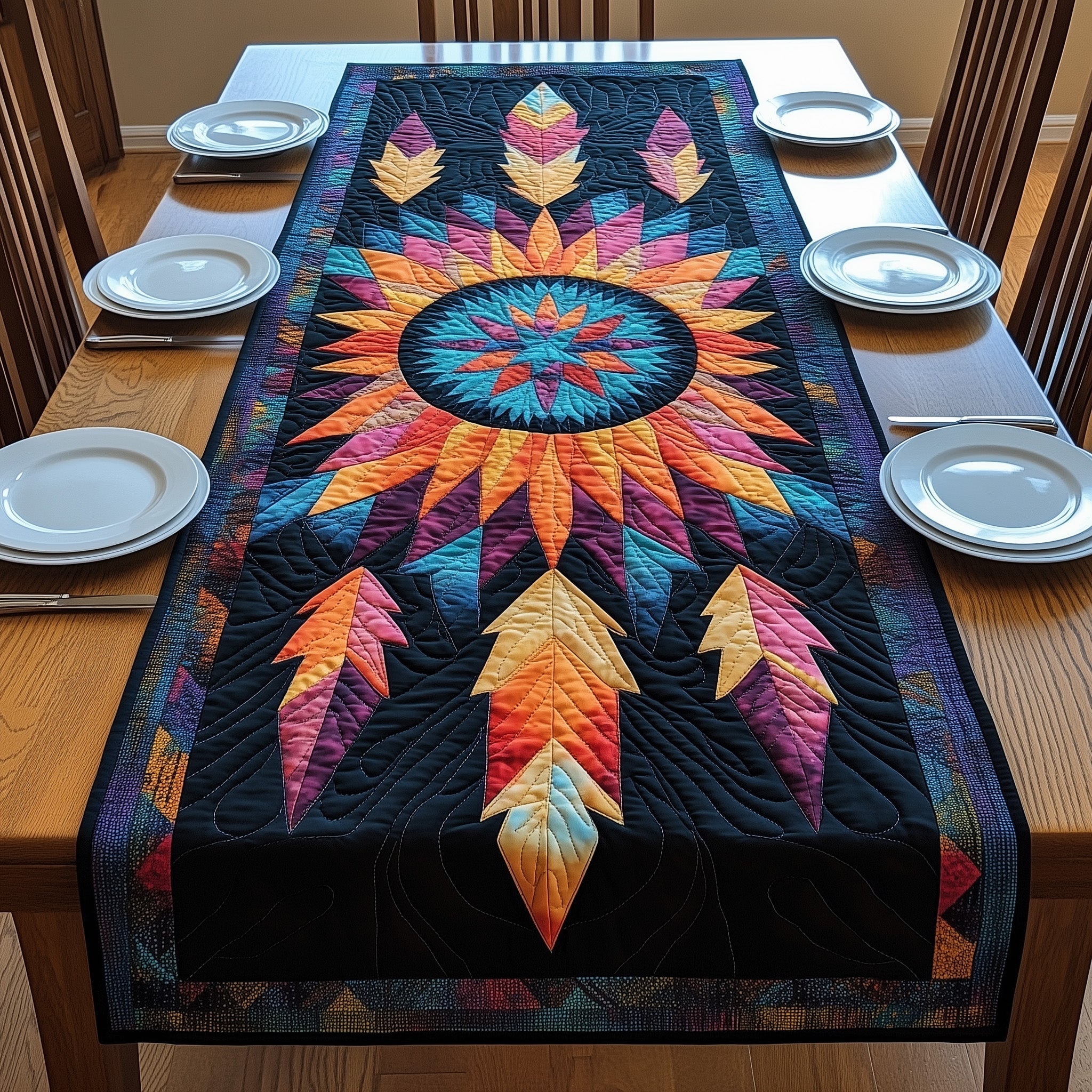 Native Dreamcatcher Quilted Table Runner GFTONL4657