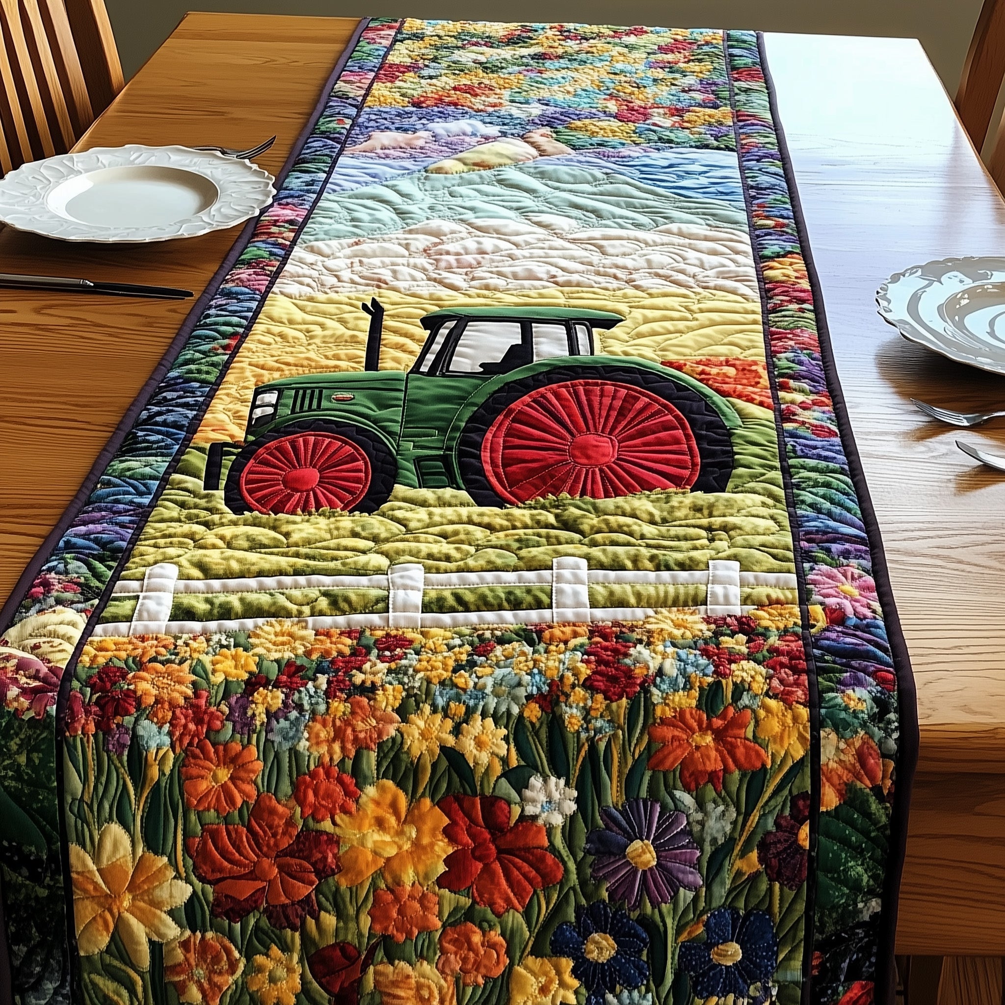 Tractor Dream Quilted Table Runner GFTONL4680