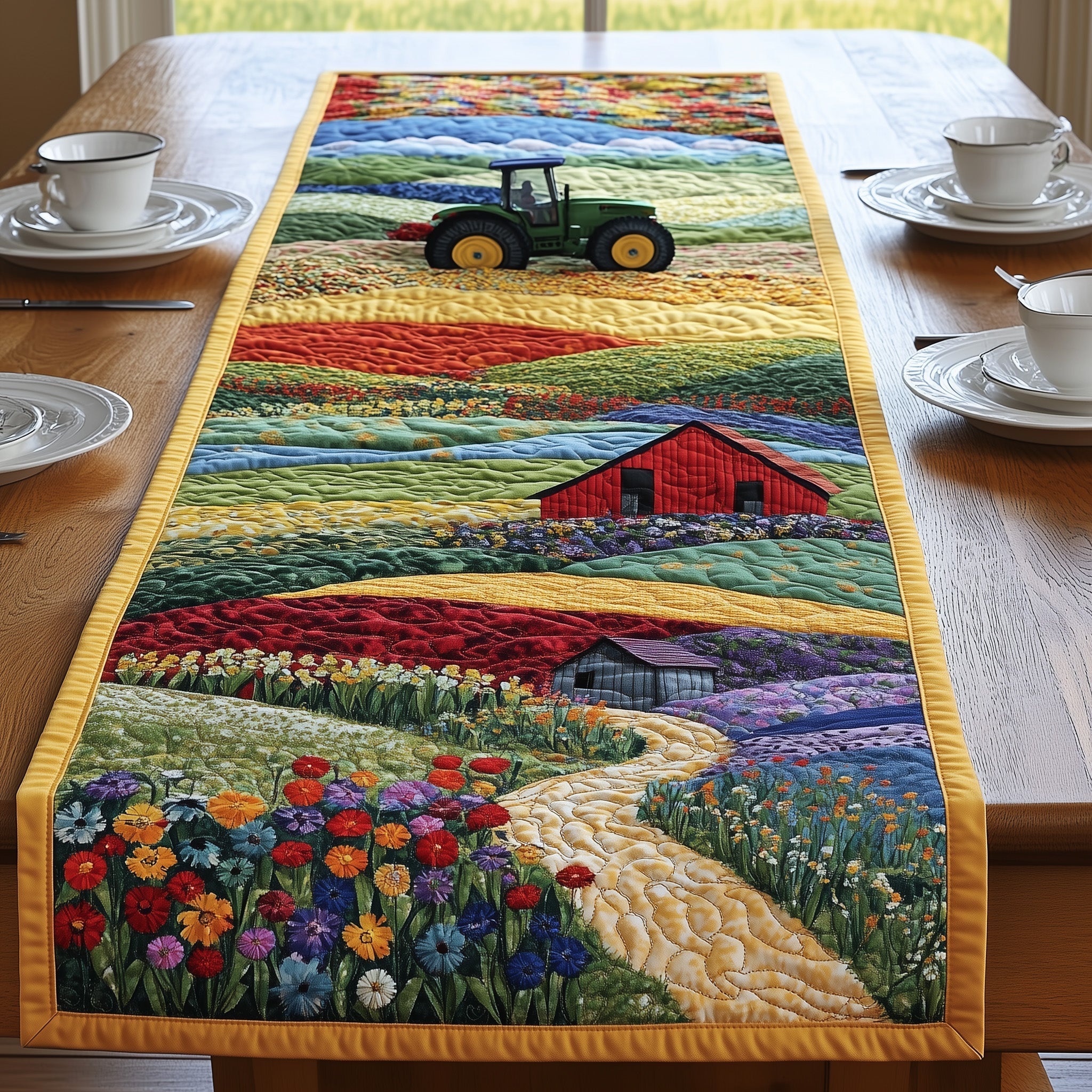 Tractor Life Quilted Table Runner GFTONL4681