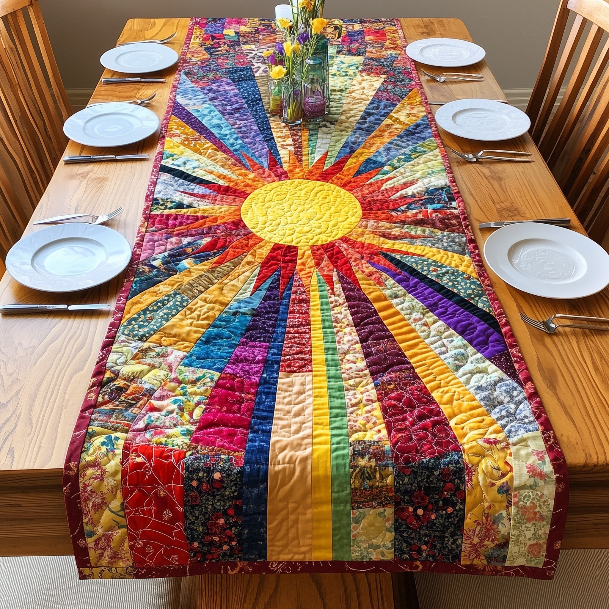 Radiant Sun Quilted Table Runner GFTONL4692