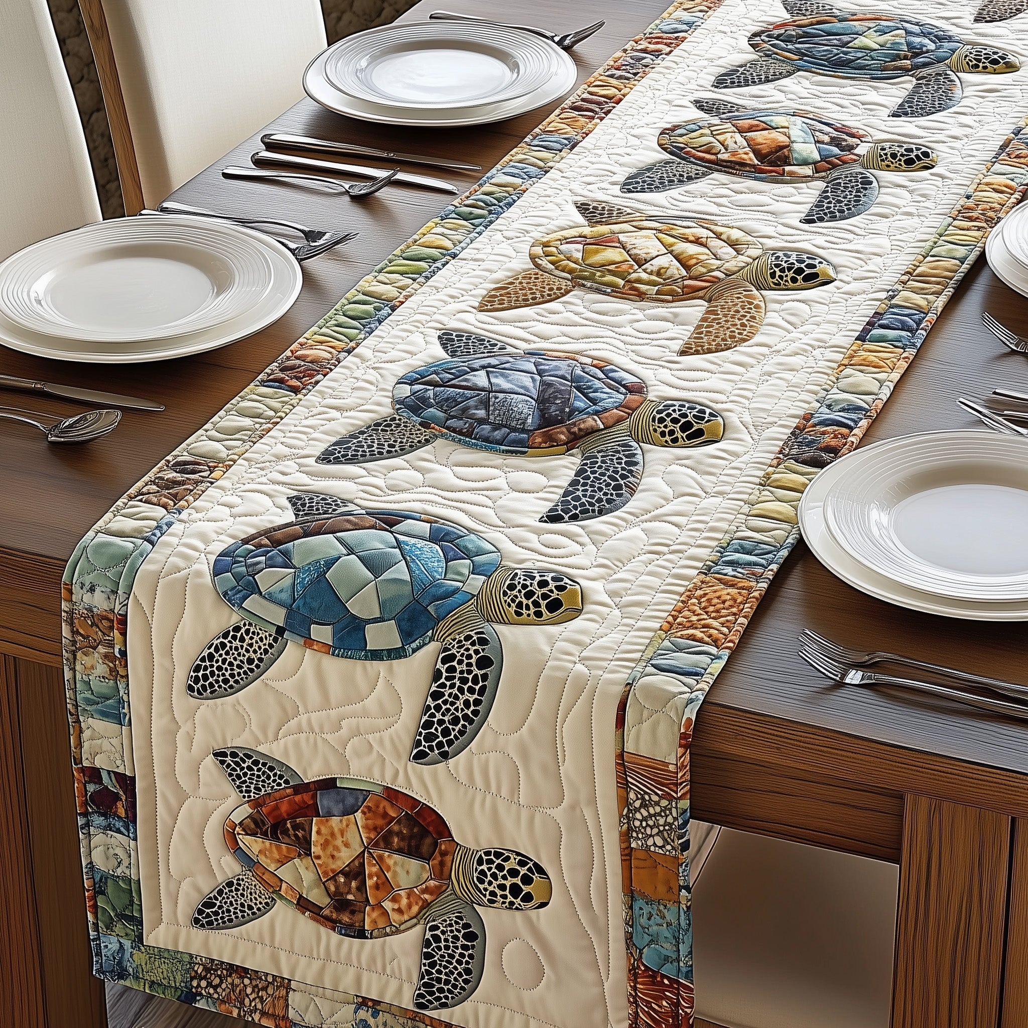 Turtles Quilted Table Runner GFTONL4718