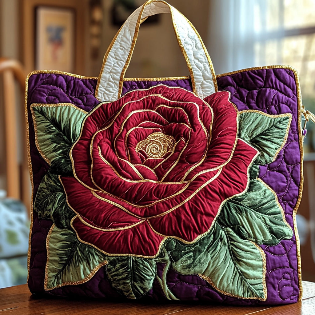 Blooming Rose Quilted Tote Bag GFTONL4857