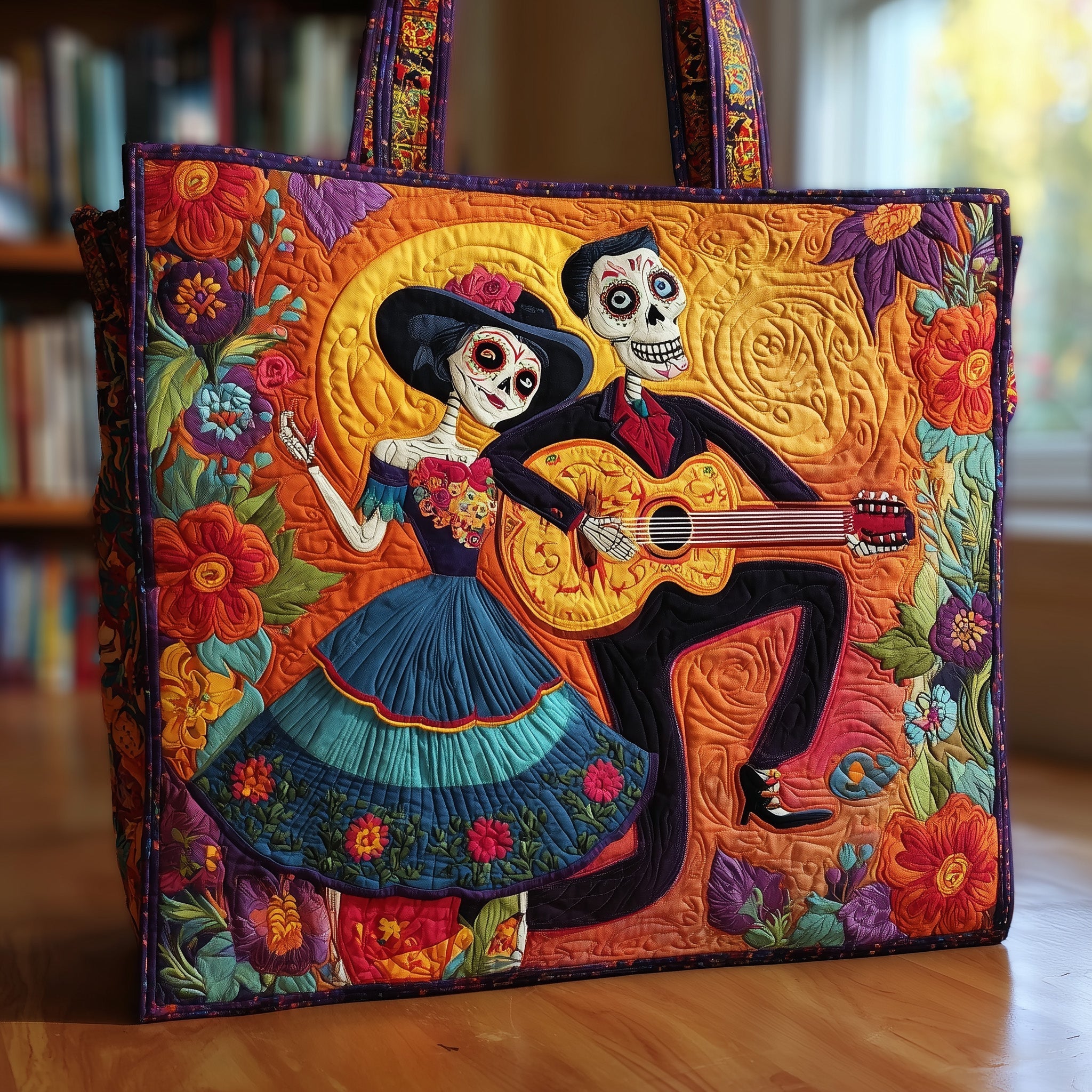 Day Of The Dead Quilted Tote Bag GFTONL5048