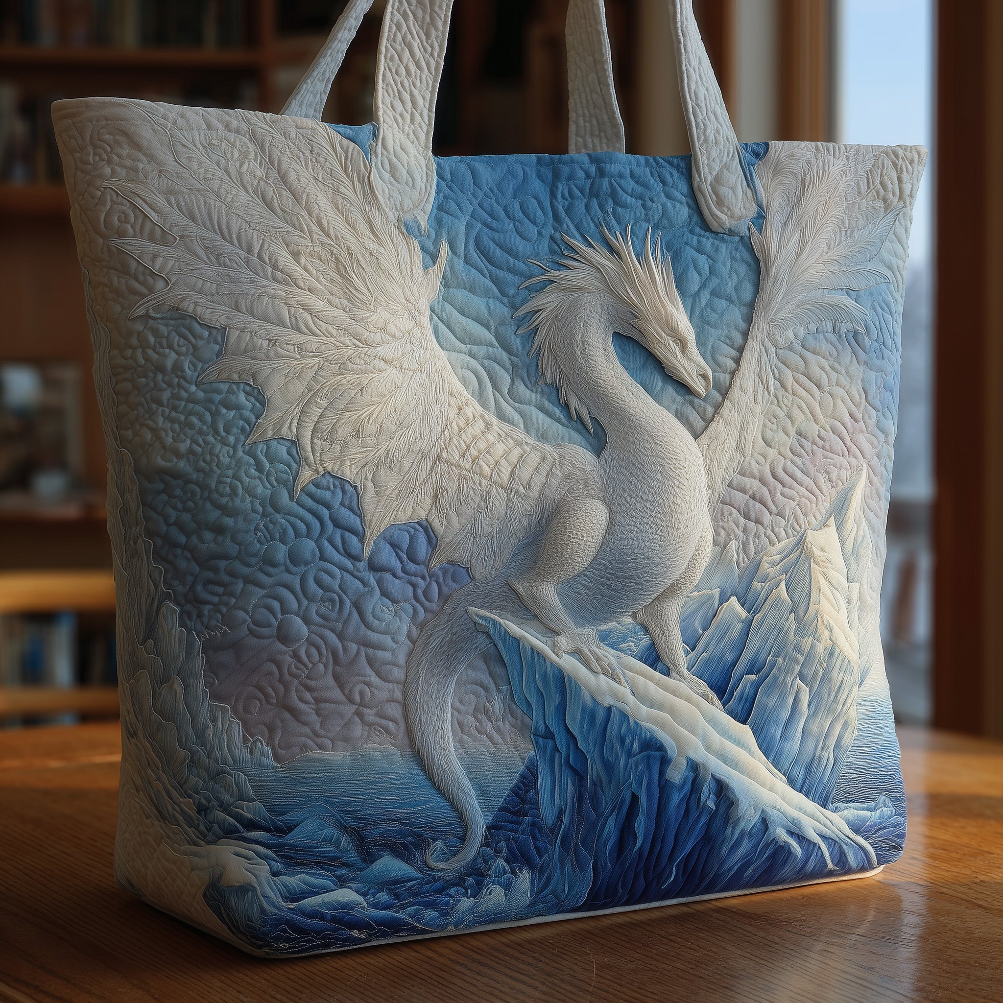 Iceberg Dragon Quilted Tote Bag GFTONL5175
