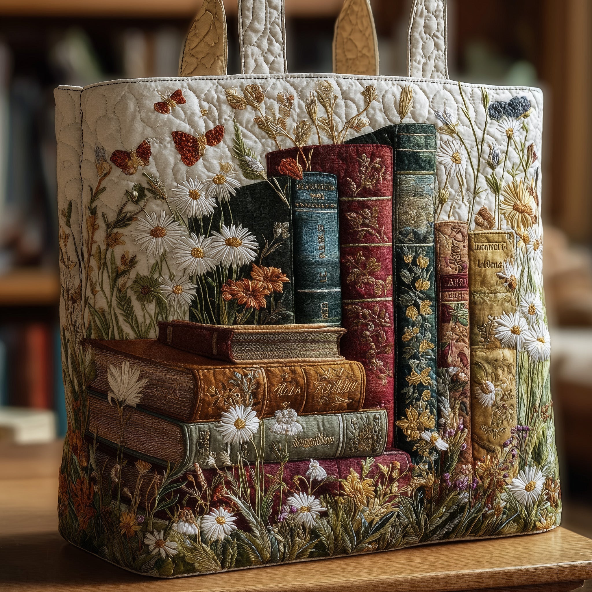 Book Haven Quilted Tote Bag GFTONL5220
