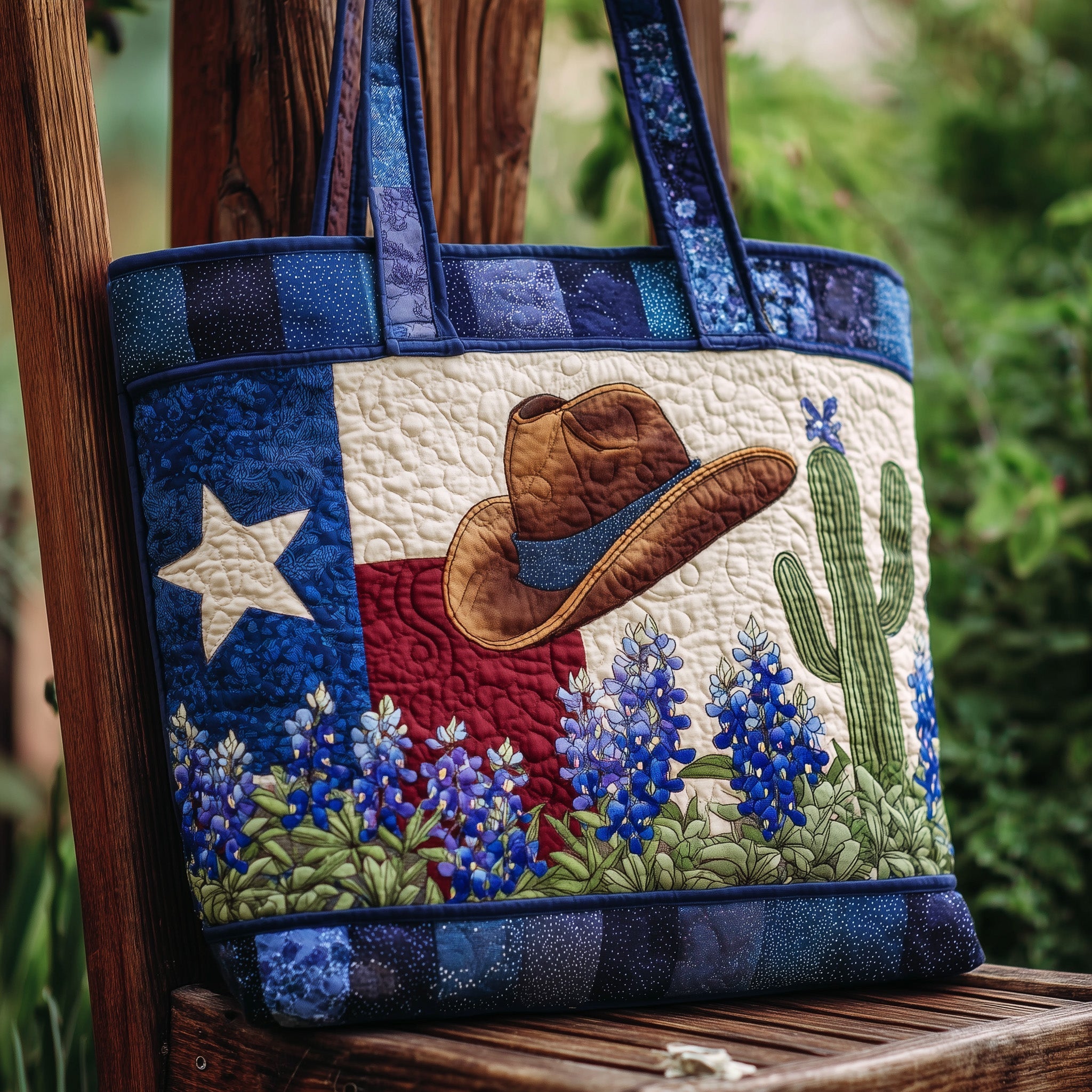 Texas Charm Quilted Tote Bag GFTONL5308