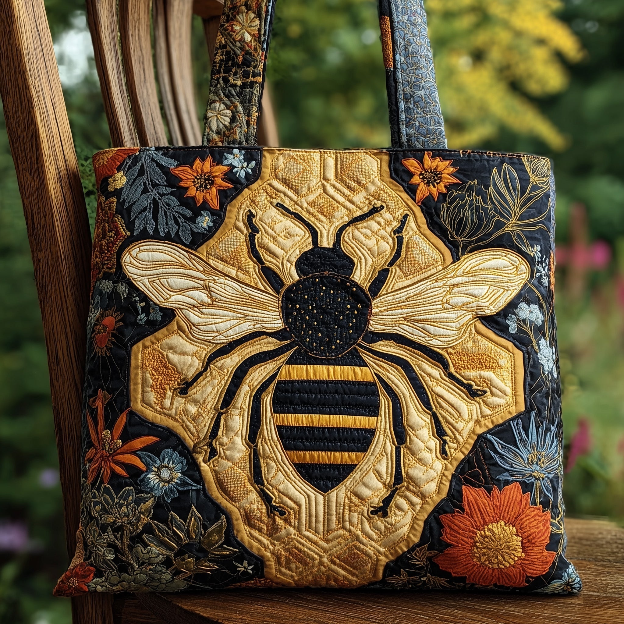 Bumble Bee Quilted Tote Bag GFTONL5399
