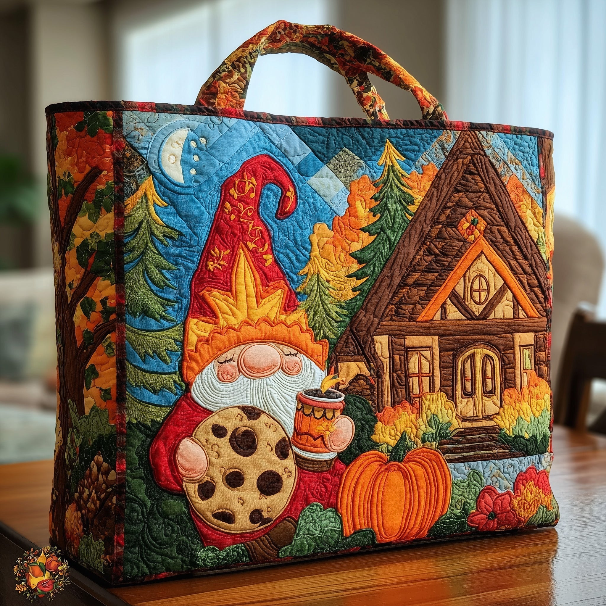 Cookie Gnome Quilted Tote Bag GFTONL5403