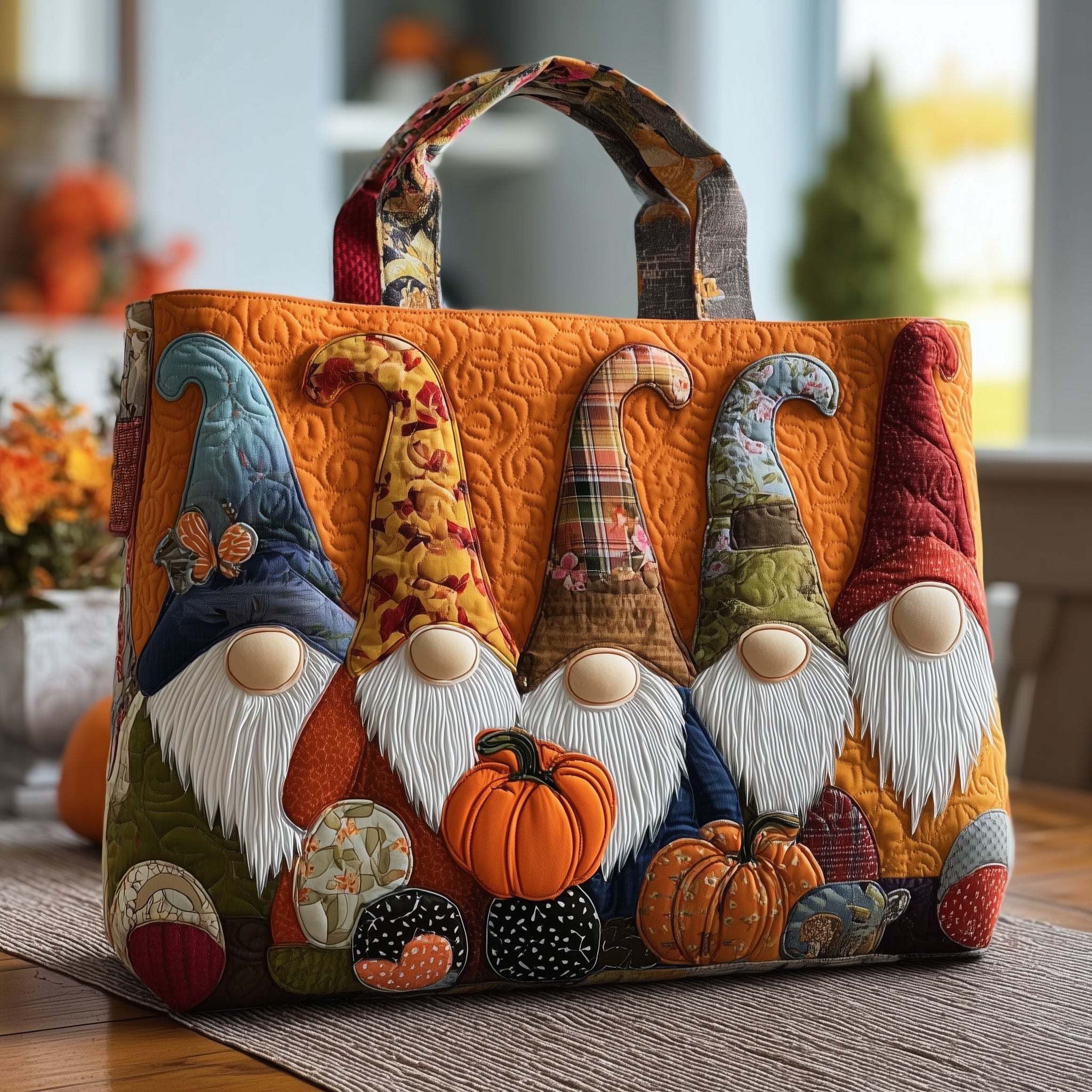 Gnome Squad Quilted Tote Bag GFTONL5405