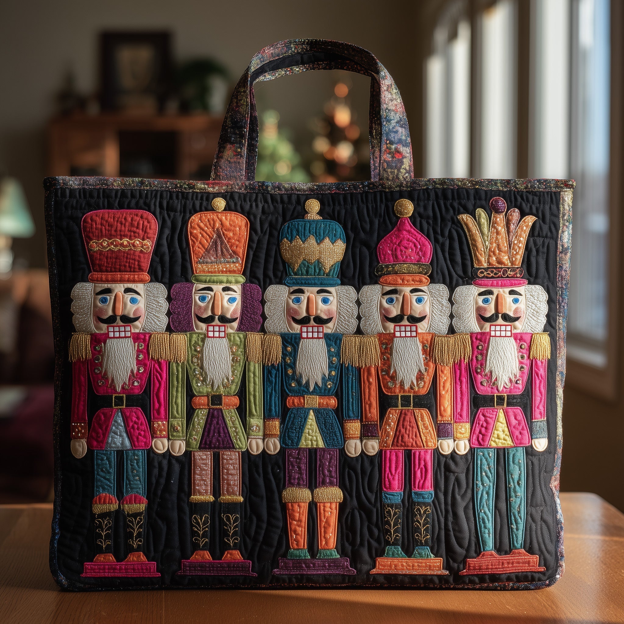 Joyful Nutcracker  Quilted Tote Bag GFTONL5522