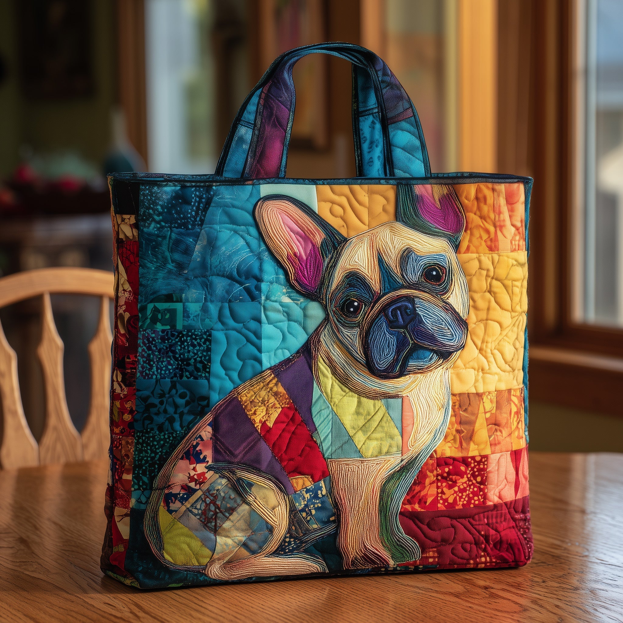 French Bulldog Quilted Tote Bag GFTONL5545