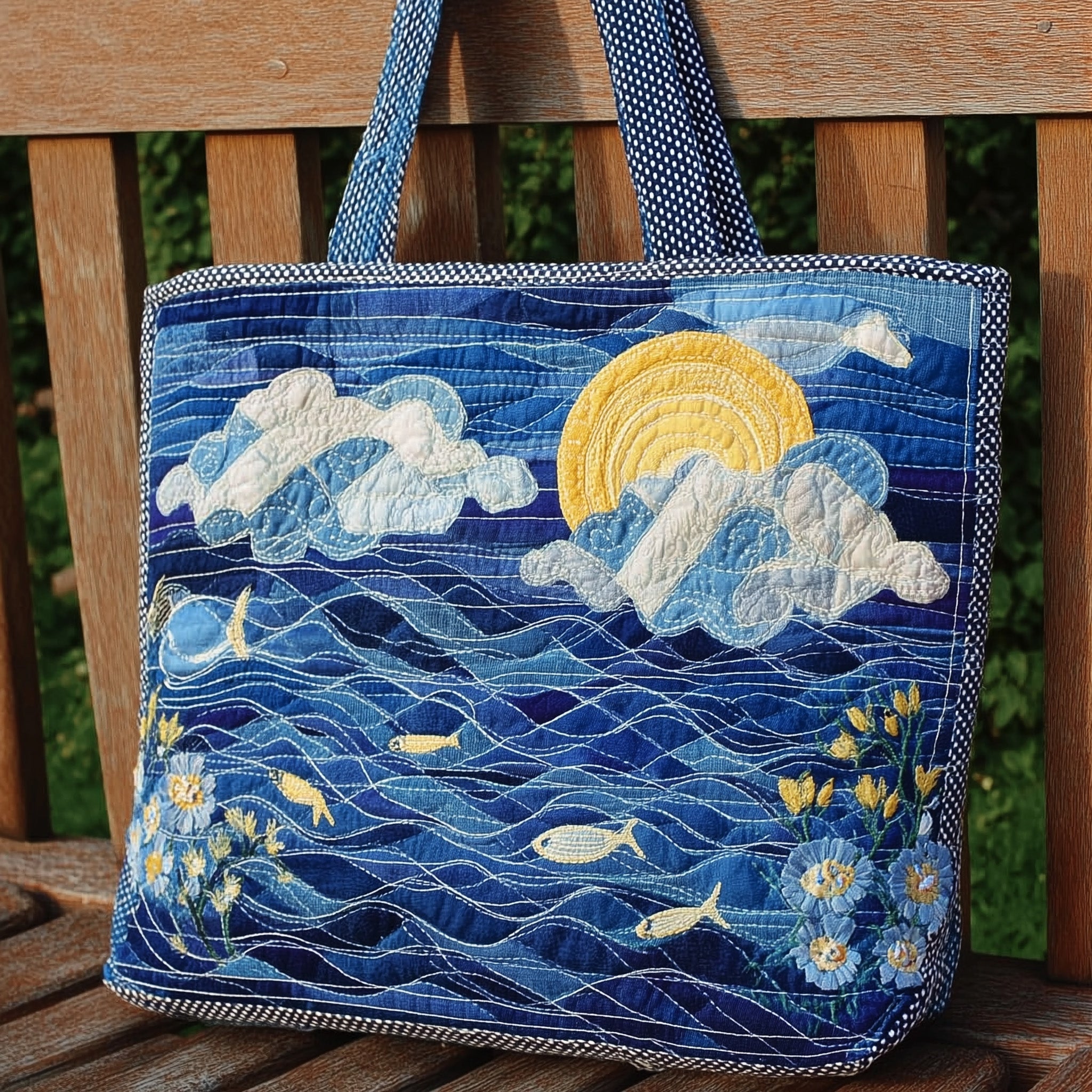 Ocean Haven Quilted Tote Bag GFTONL5586