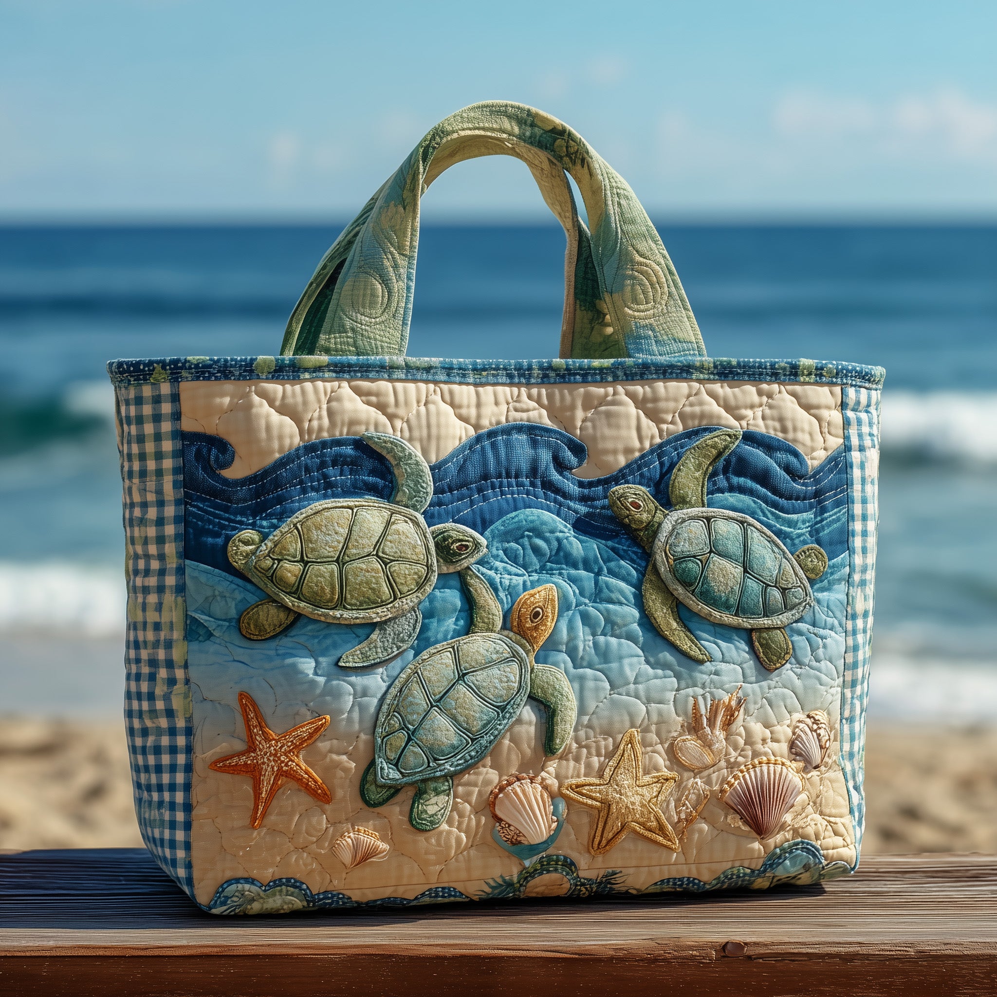 Ocean Wanderer Quilted Tote Bag GFTONL5617