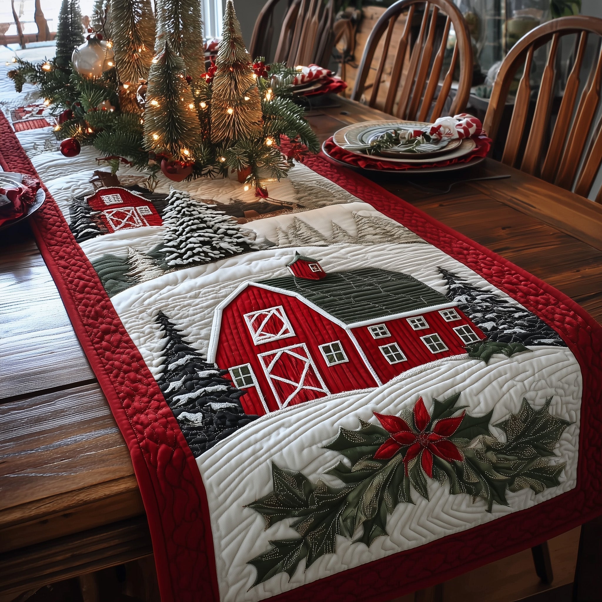 Festive Harmony Quilted Table Runner GFTONL6406