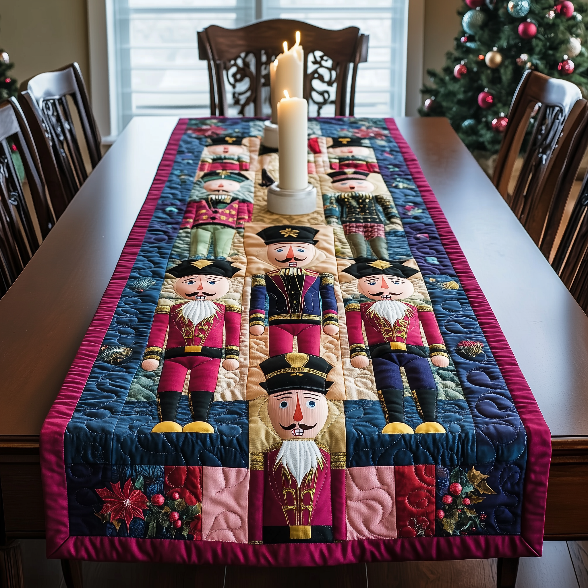 Playful Nutcracker Quilted Table Runner GFTONL664