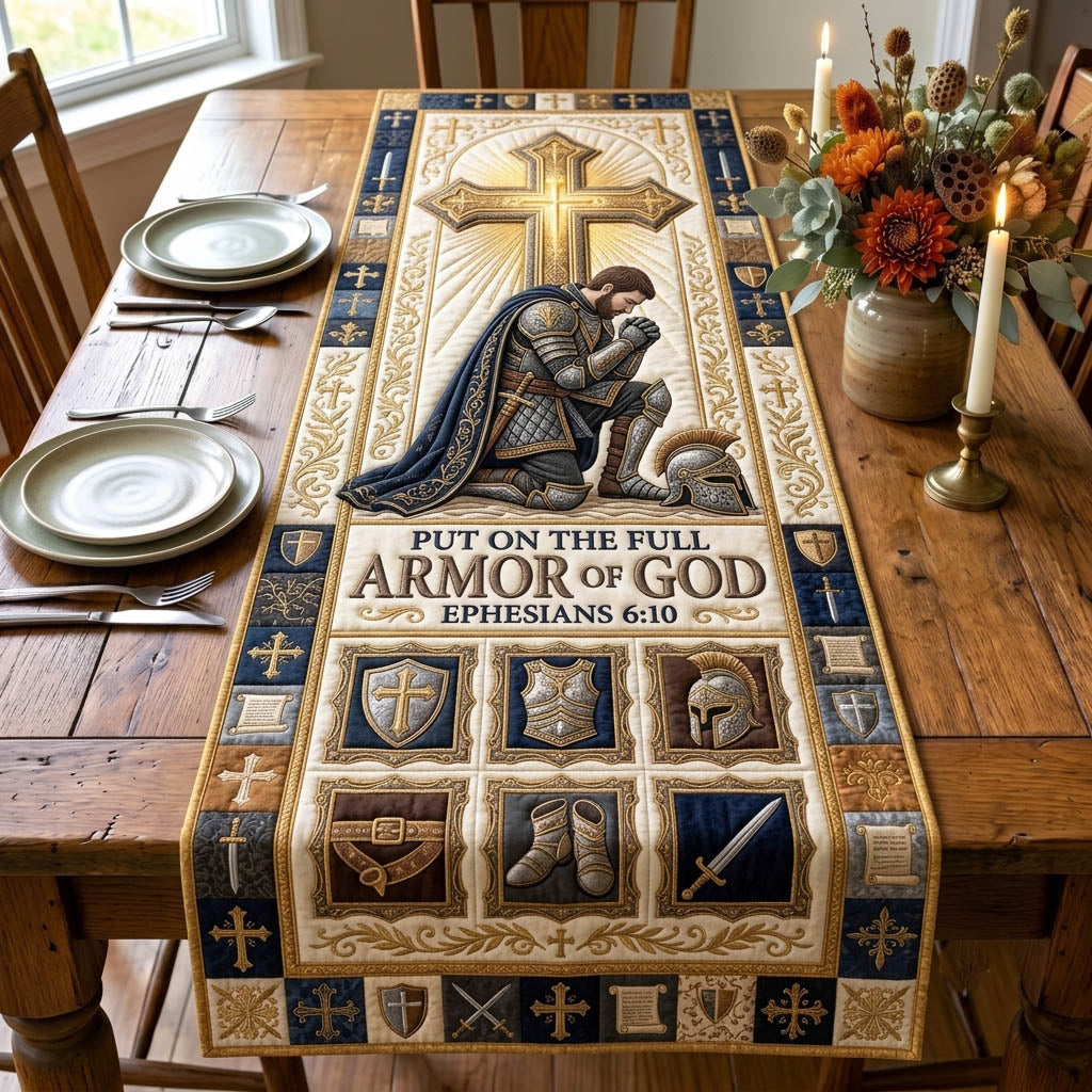 Armor Of God Quilted Table Runner GFTONMU1299