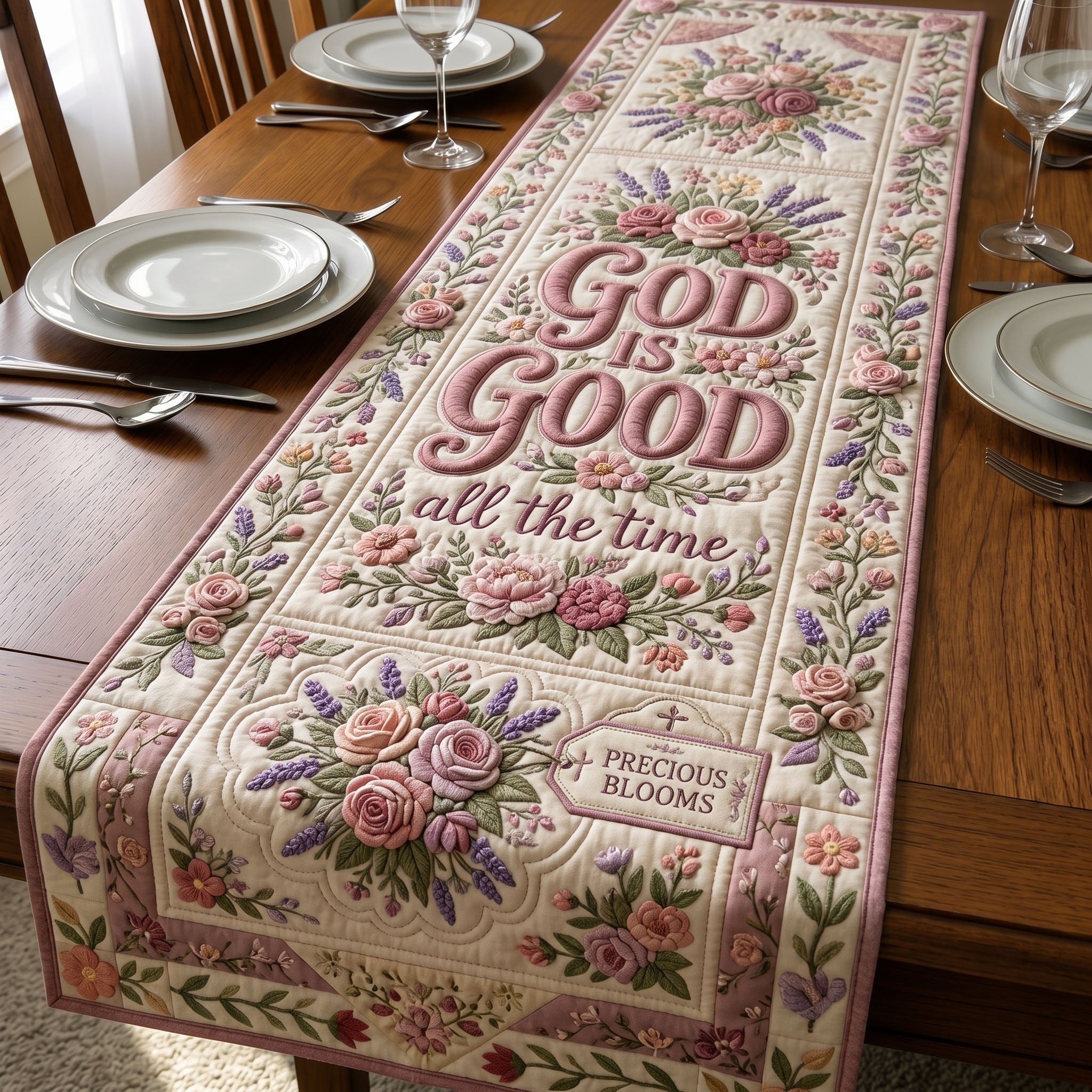 Christian Faith Quilted Table Runner GFTONMU496