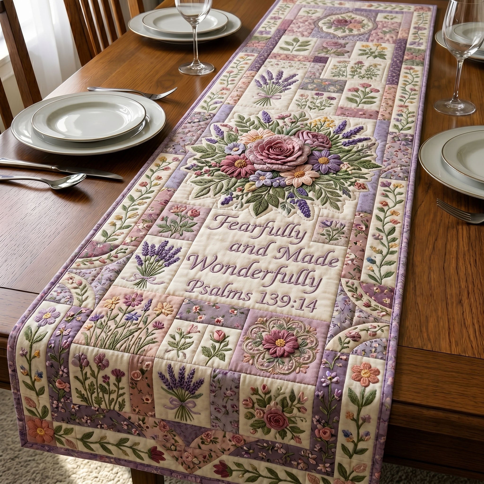 Christian Faith Quilted Table Runner GFTONMU498