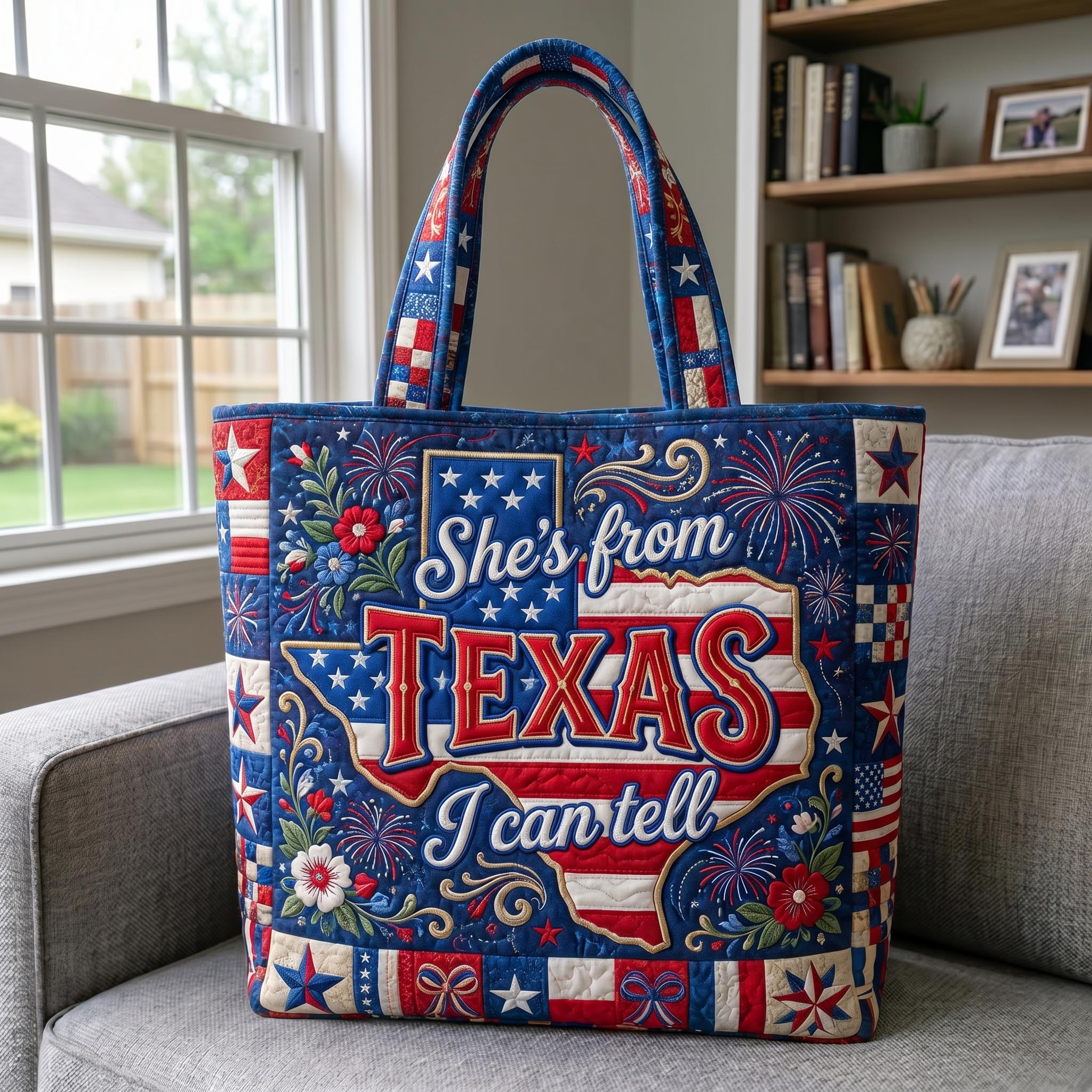 Texas Pride Quilted Tote Bag GFTONMU674