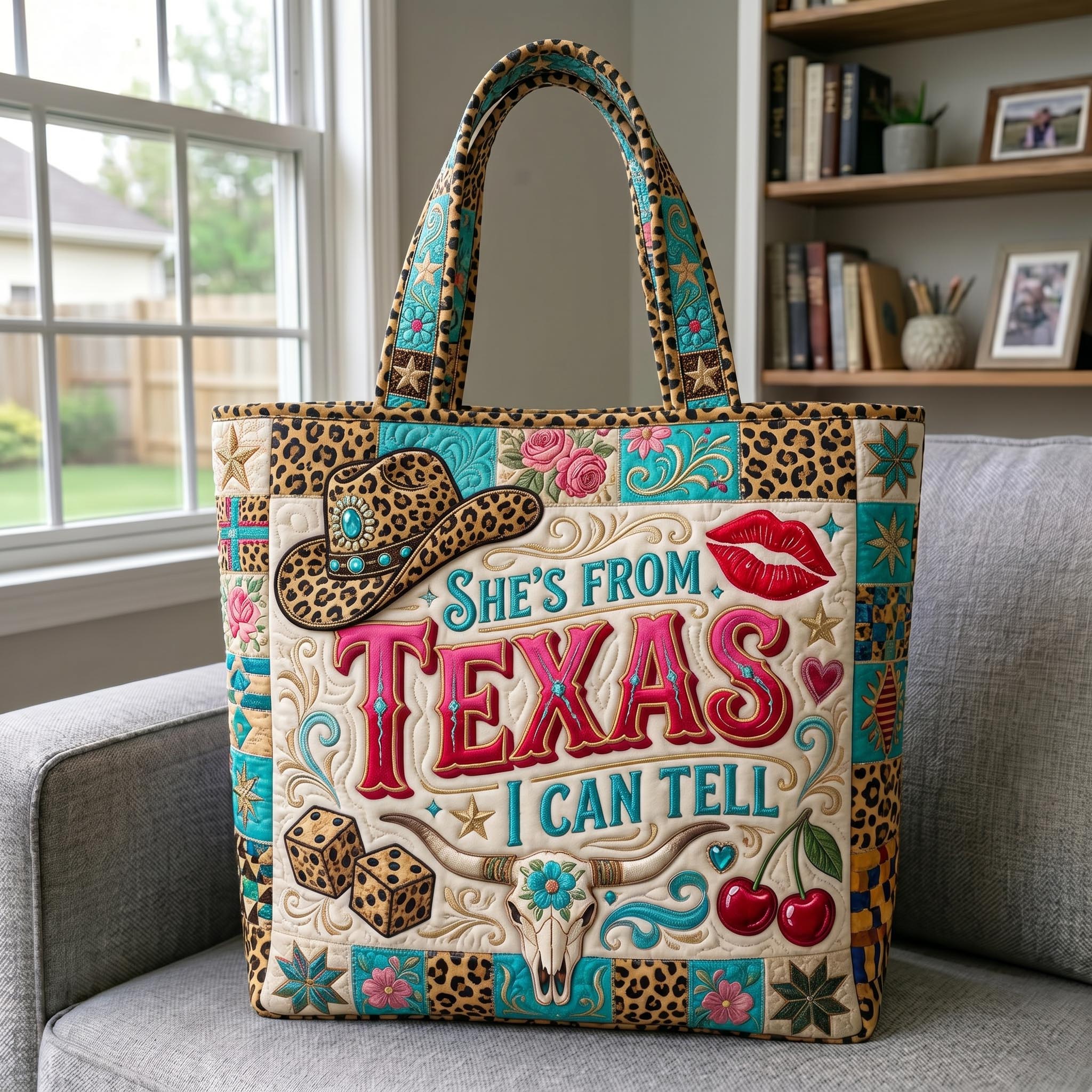 Texas Pride Quilted Tote Bag GFTONMU675
