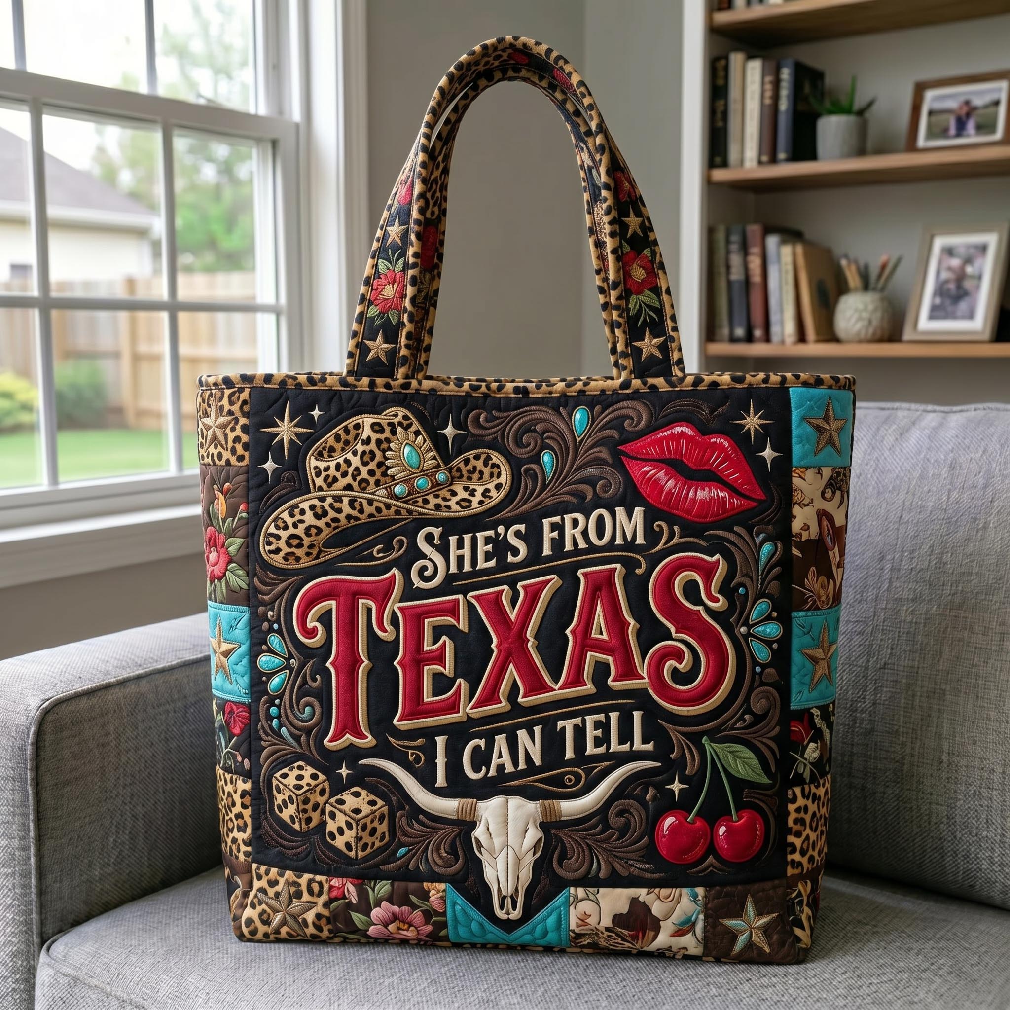 Texas Pride Quilted Tote Bag GFTONMU676