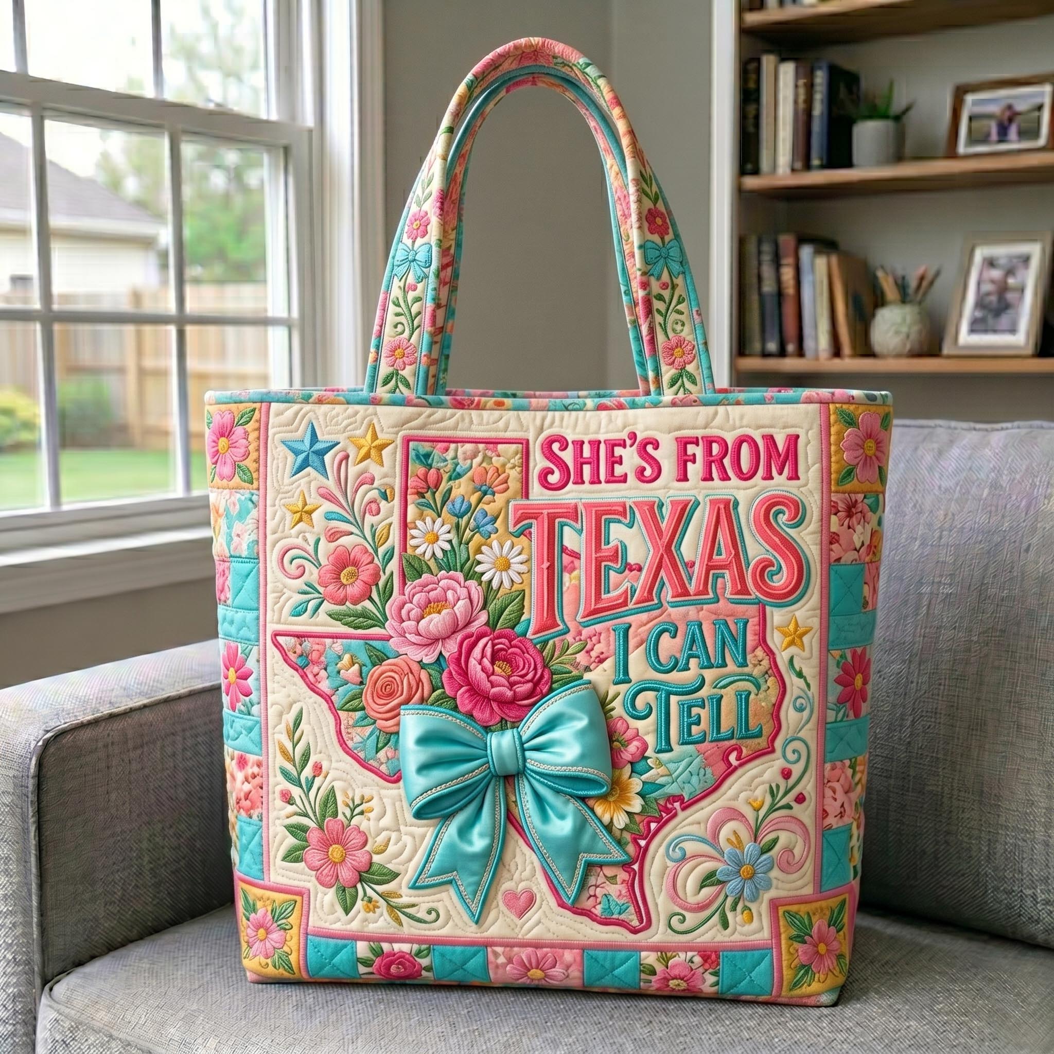 Texas Pride Quilted Tote Bag GFTONMU678