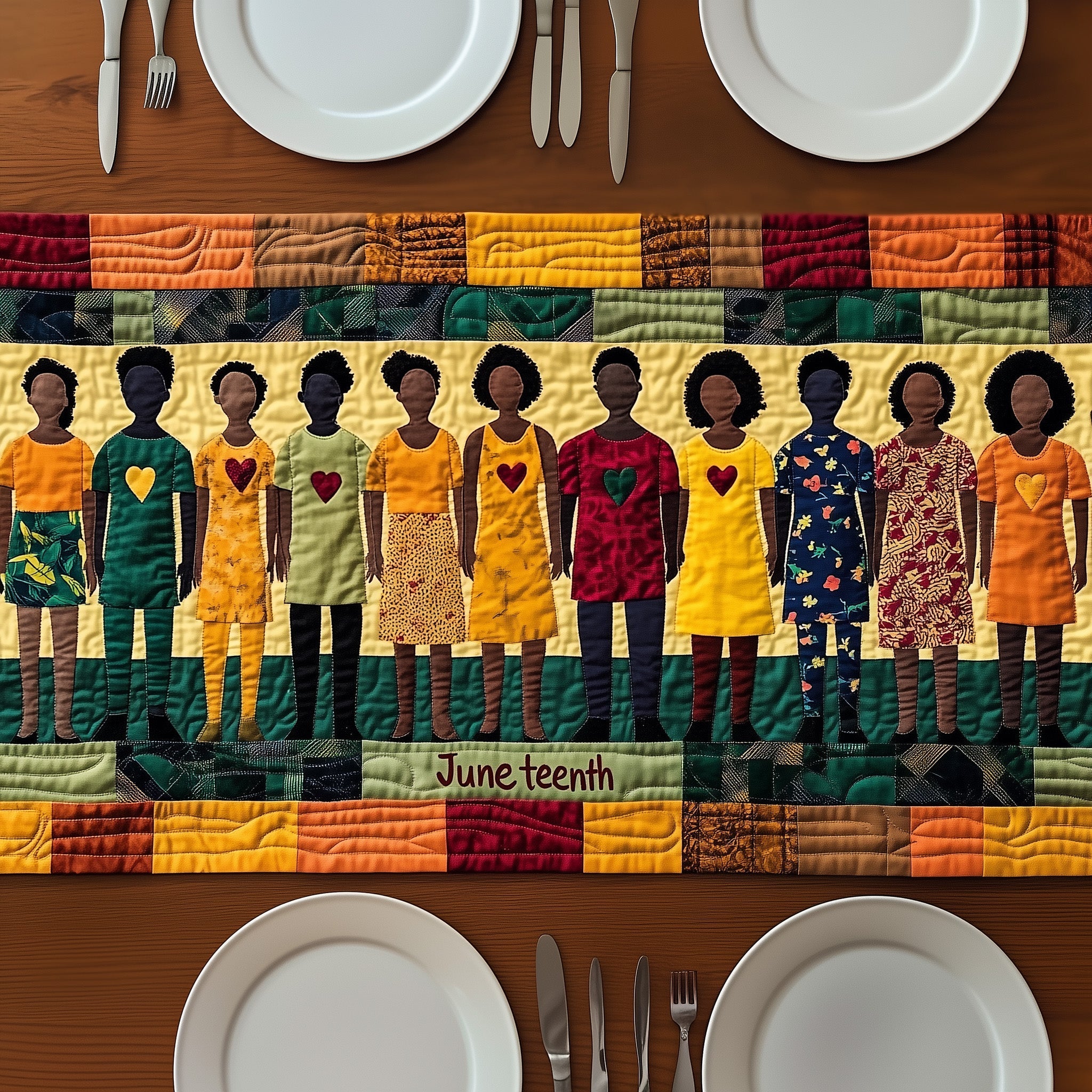 Juneteenth Quilted Table Runner GFTONT100