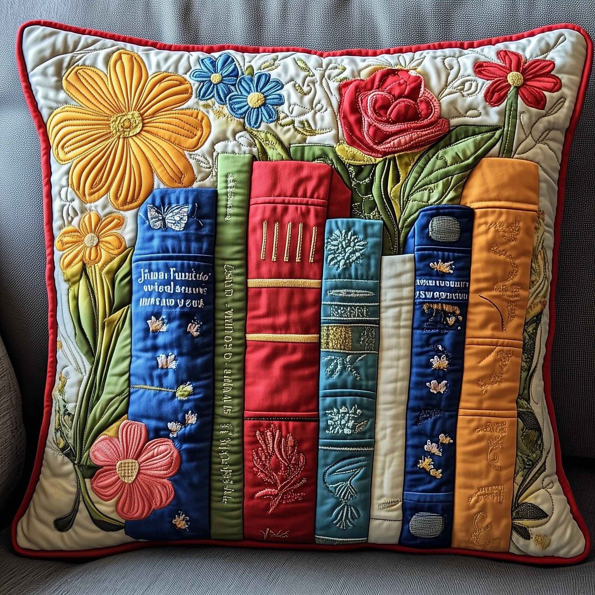 Book Quilted Pillow Case GFTONT1002