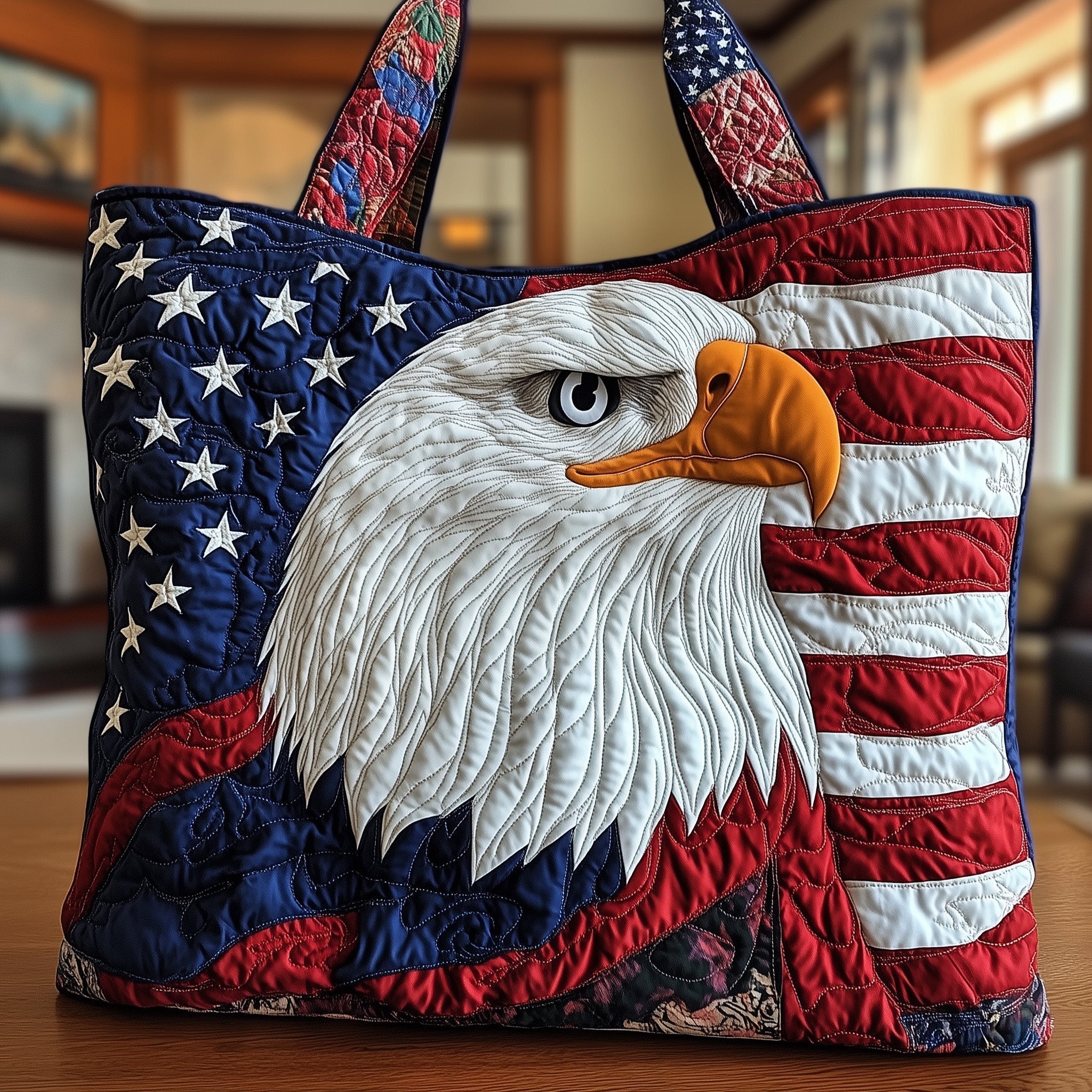 American Eagle Quilted Tote Bag GFTONT1258