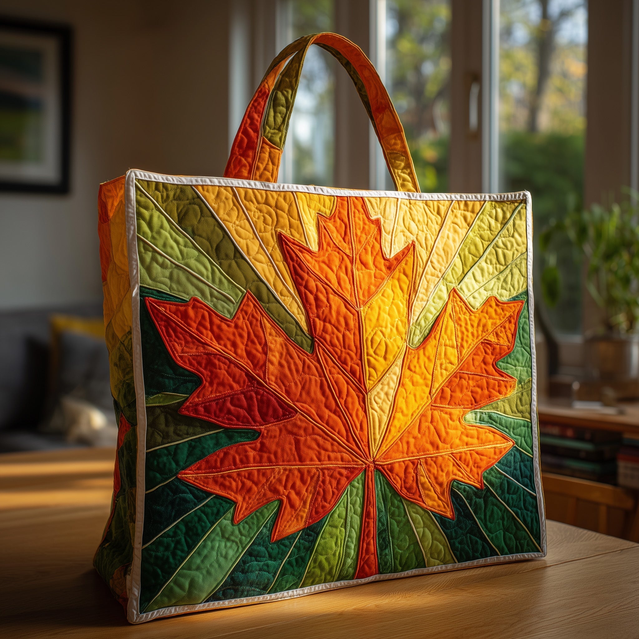 Cozy Leaves Quilted Tote Bag GFTONT1779