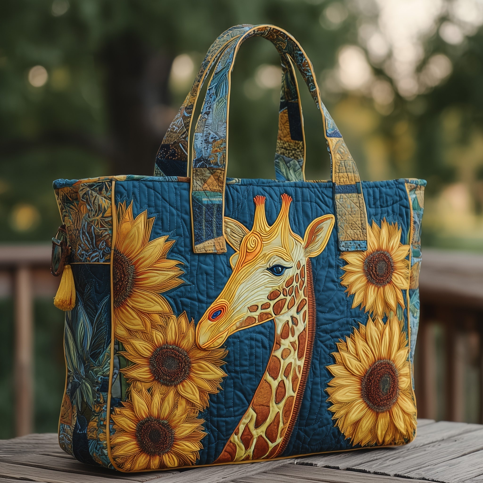 Giraffe Quilted Tote Bag GFTONT1948