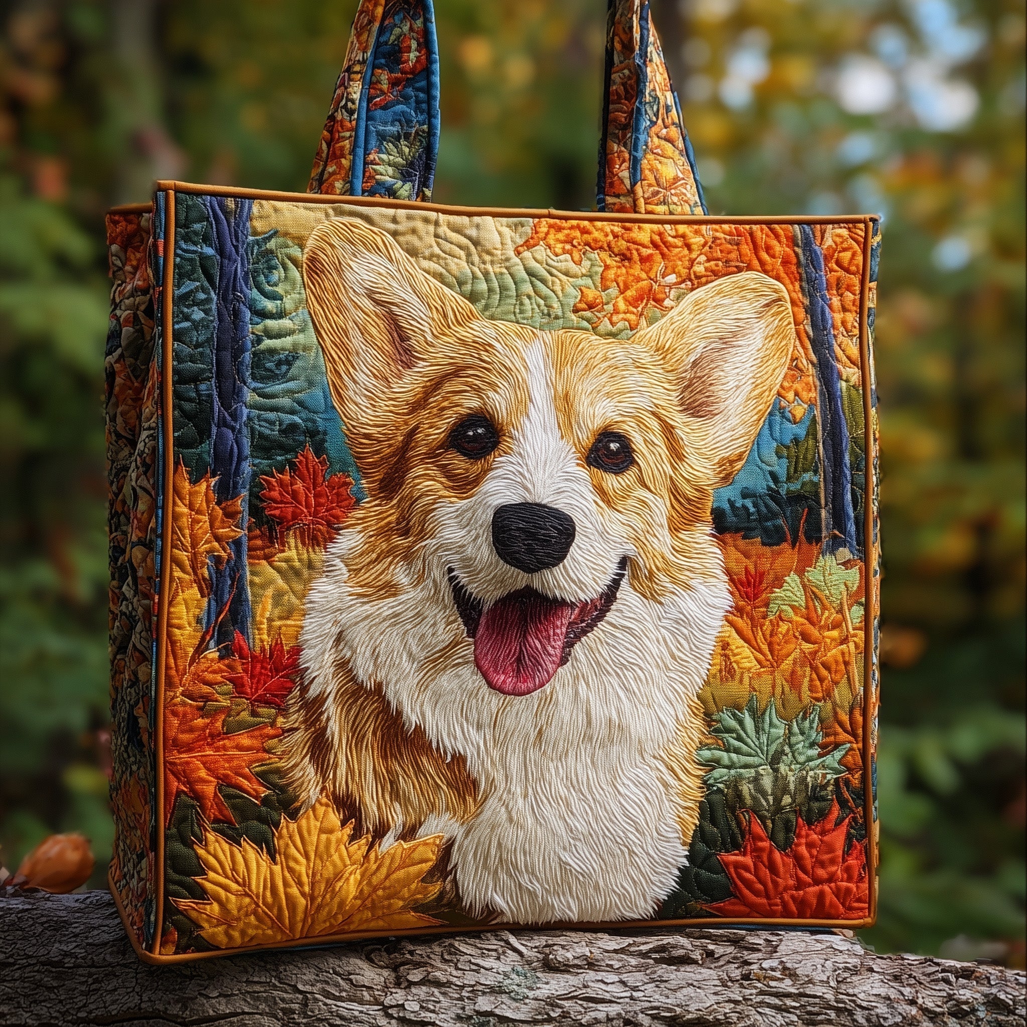 Corgi Quilted Tote Bag GFTONT2334