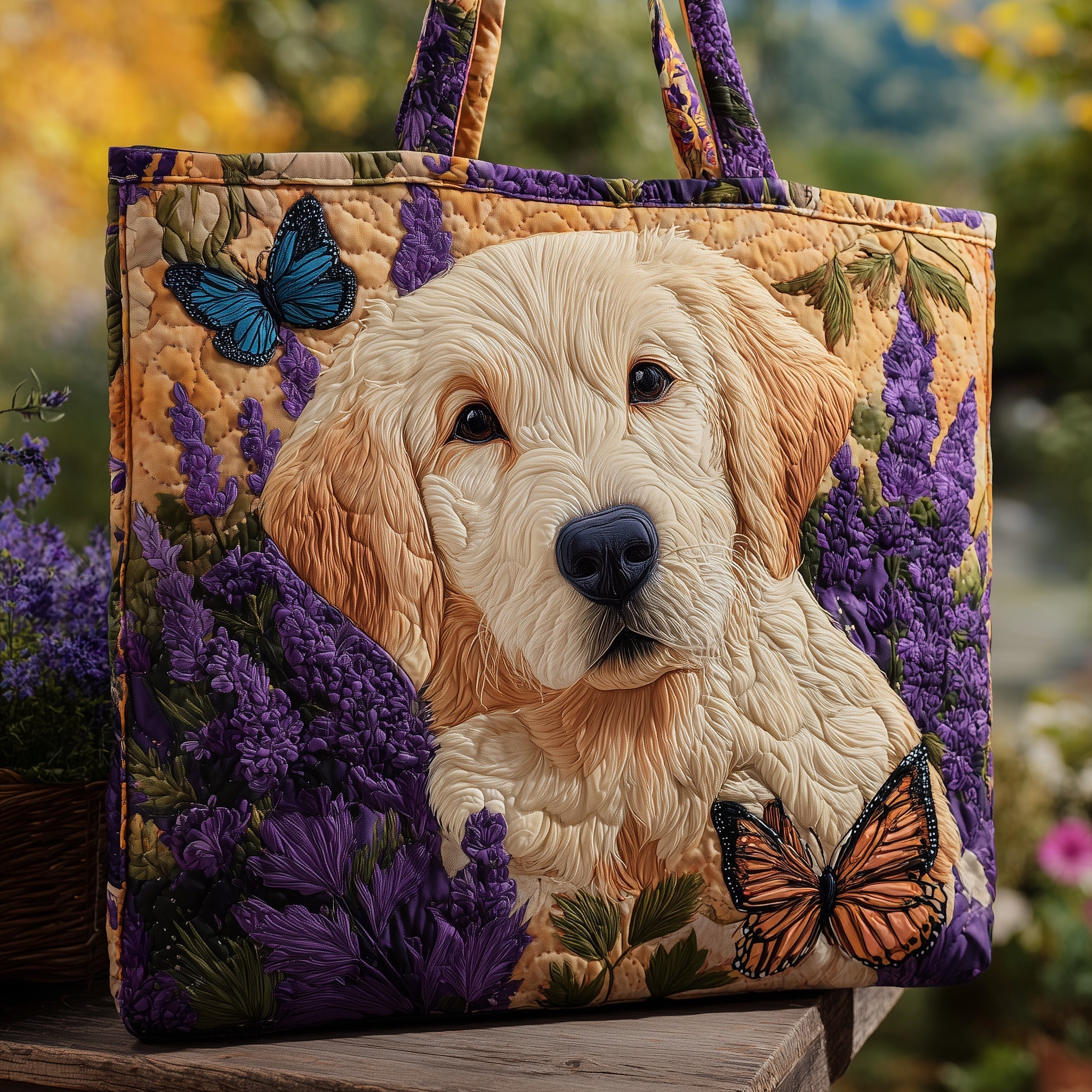 Joyful Pups Quilted Tote Bag GFTONT2346
