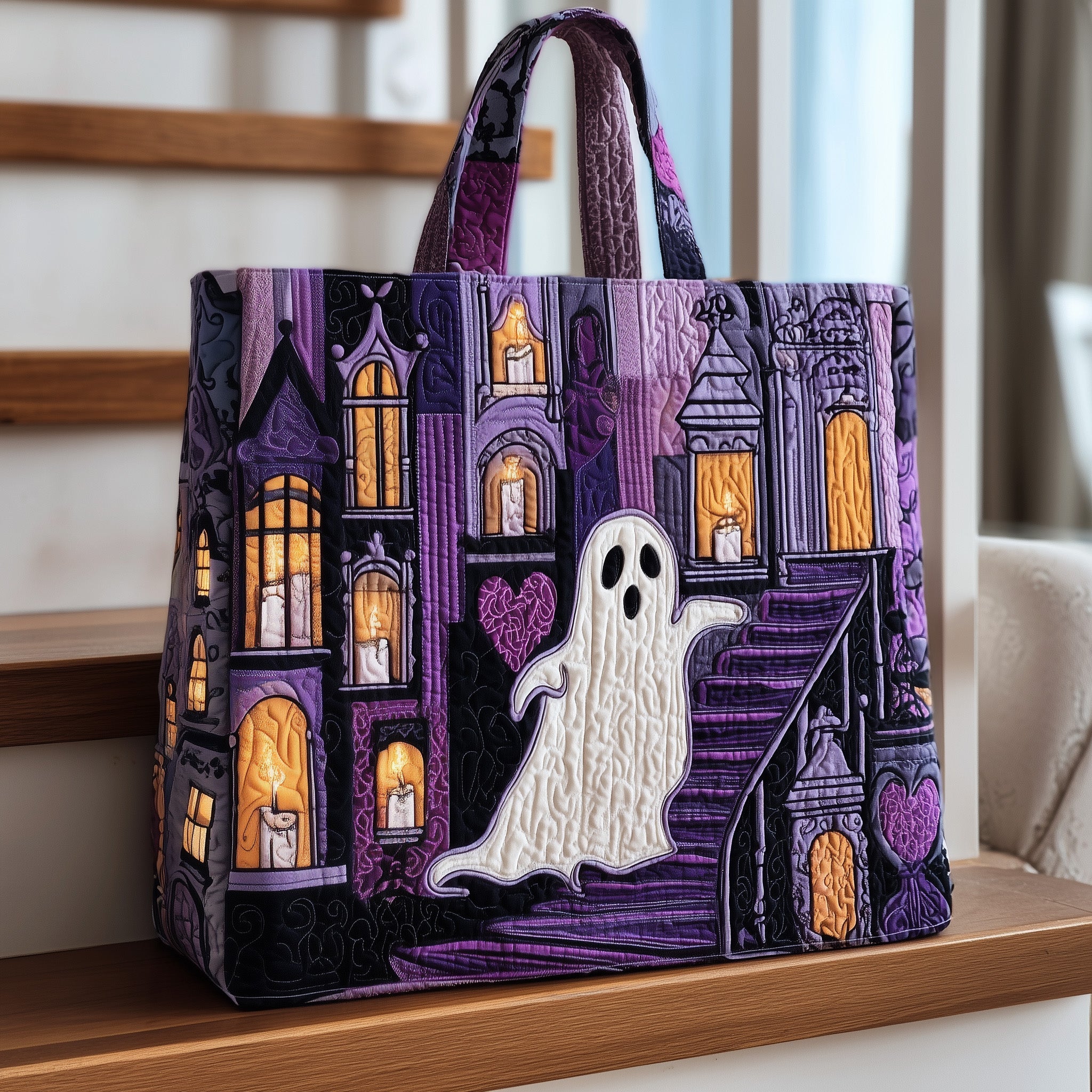 Wandering Ghost Quilted Tote Bag GFTONT2679