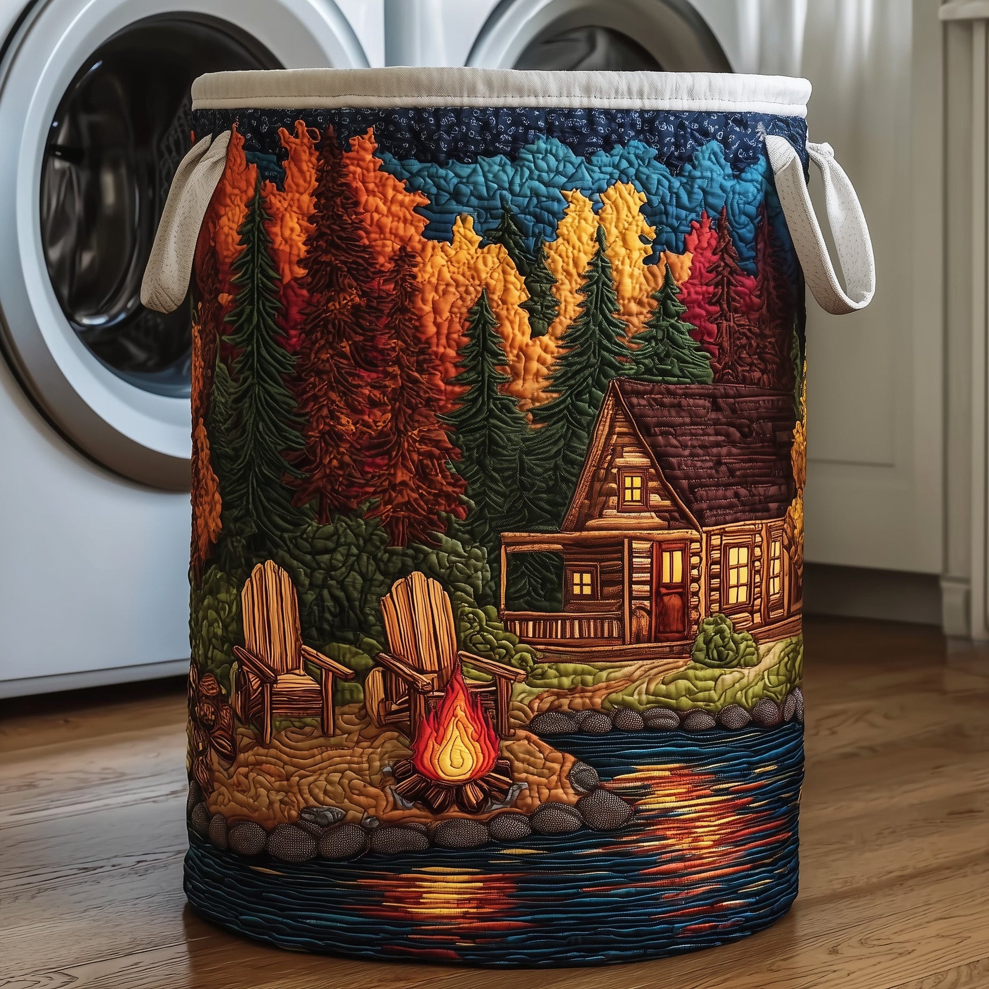 Midnight HarmonyQuilted Laundry Basket GFTONT3118