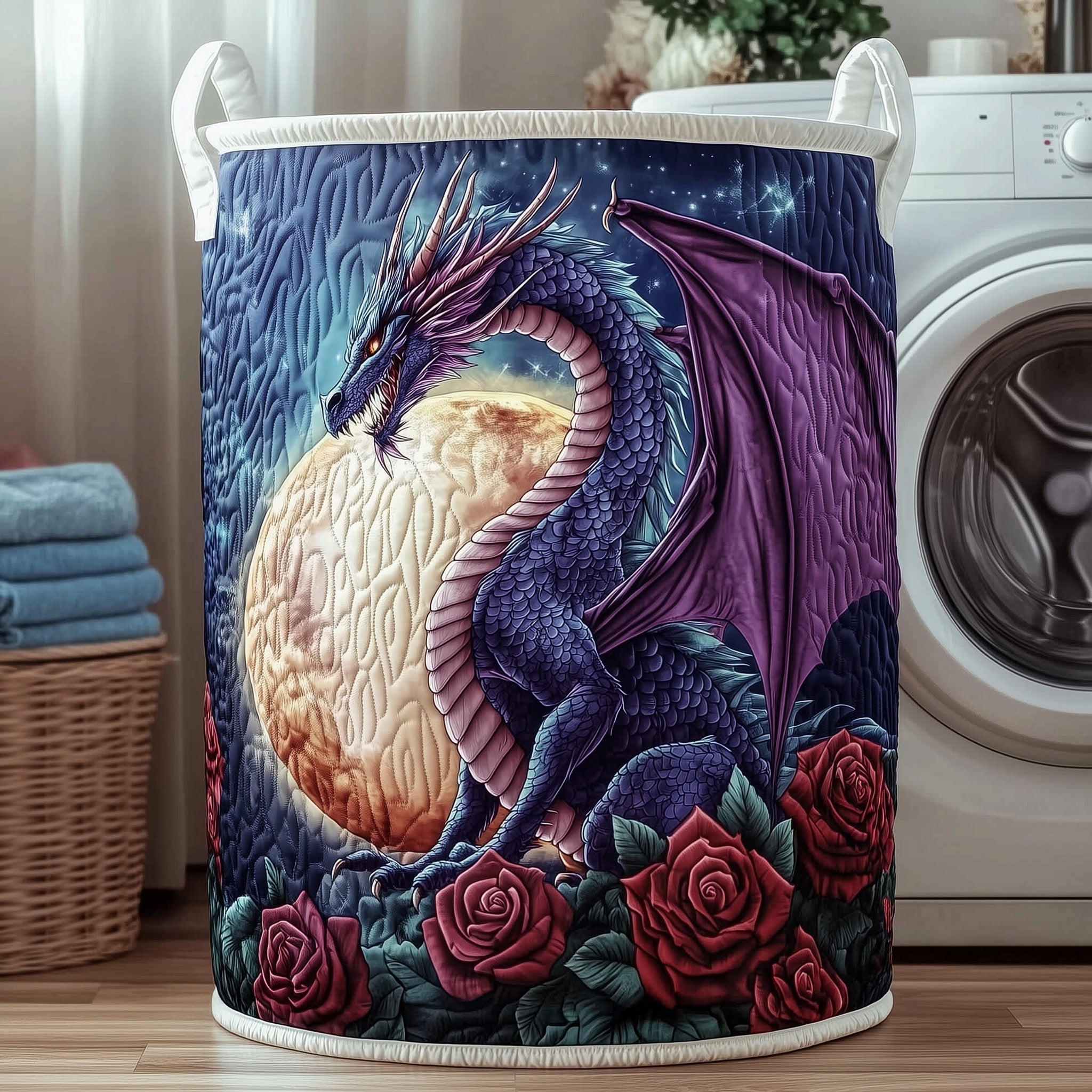 Dragon Quilted Laundry Basket GFTONT3305