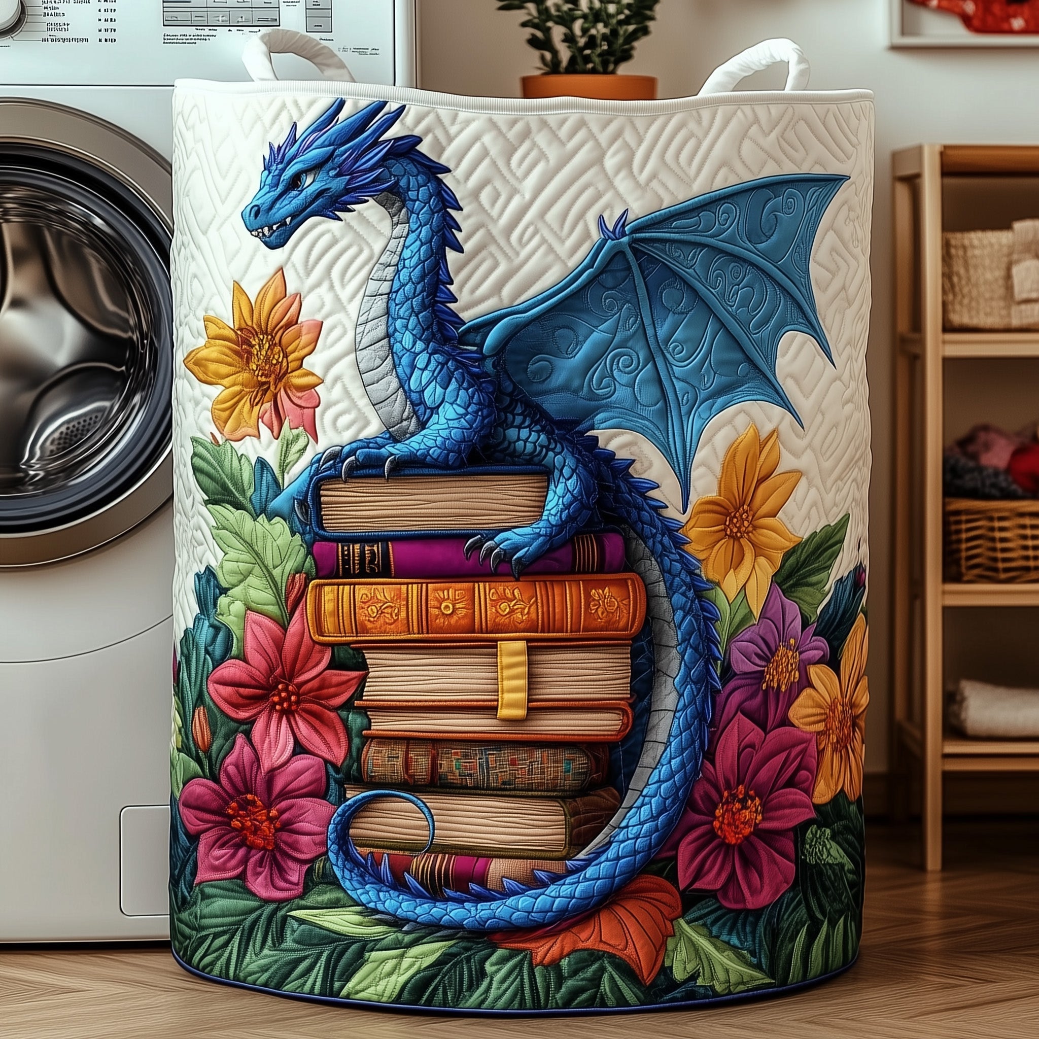 Dragon Quilted Laundry Basket GFTONT3307