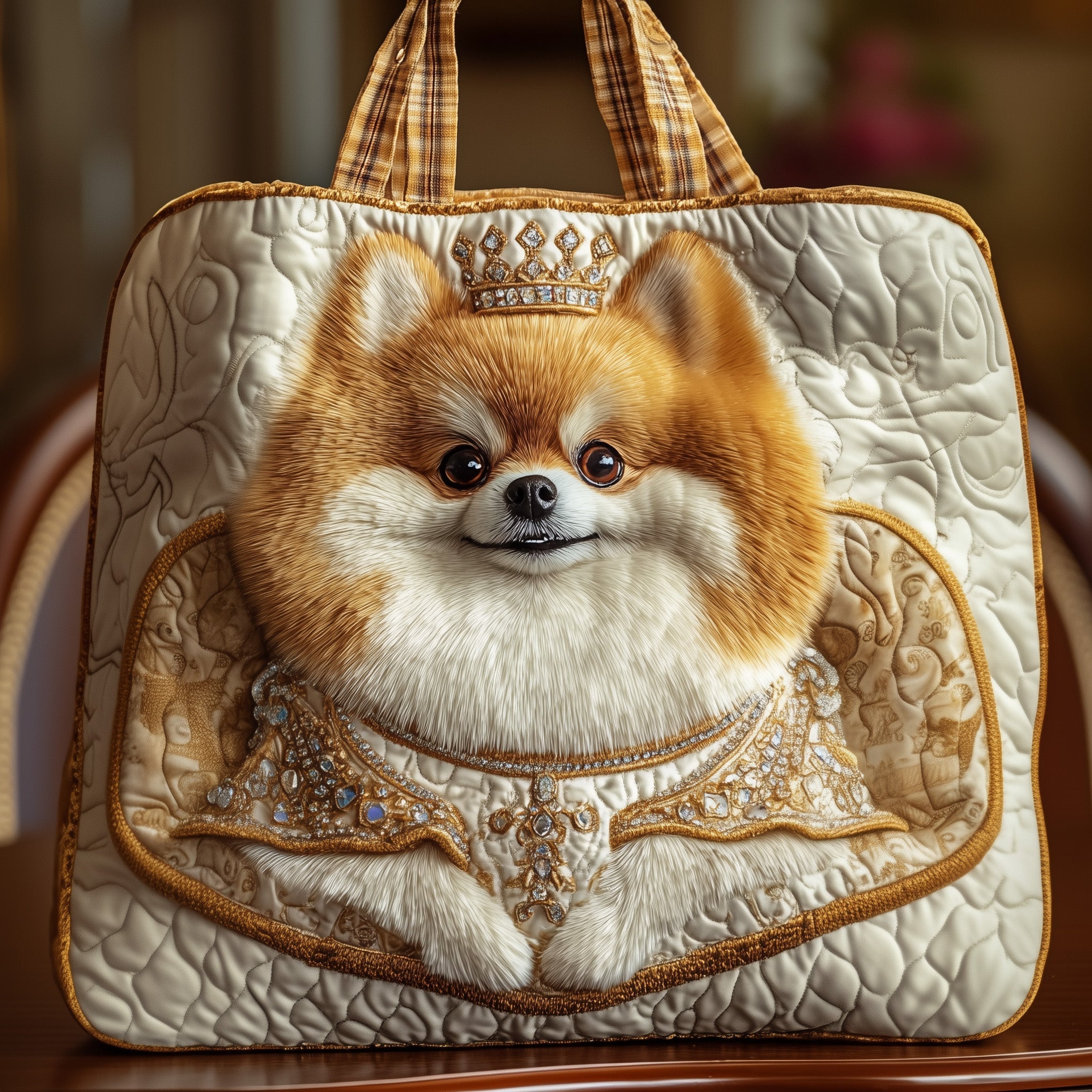 Pom King Majesty Quilted Tote Bag GFTONT3783