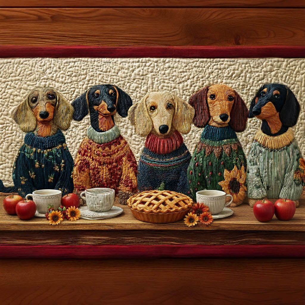 Adorable Dachshund Quilted Table Runner GFTONT5896