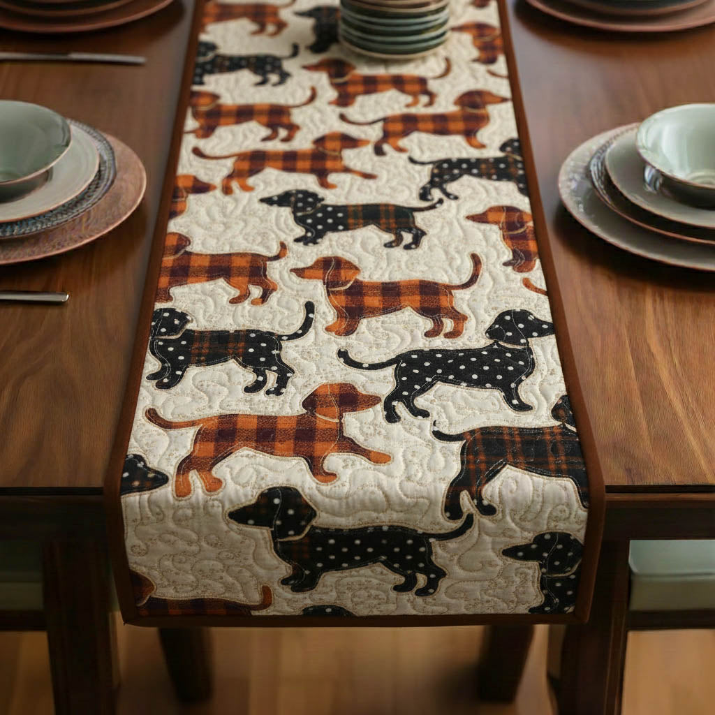 Dachshund Paw Quilted Table Runner GFTONT5899