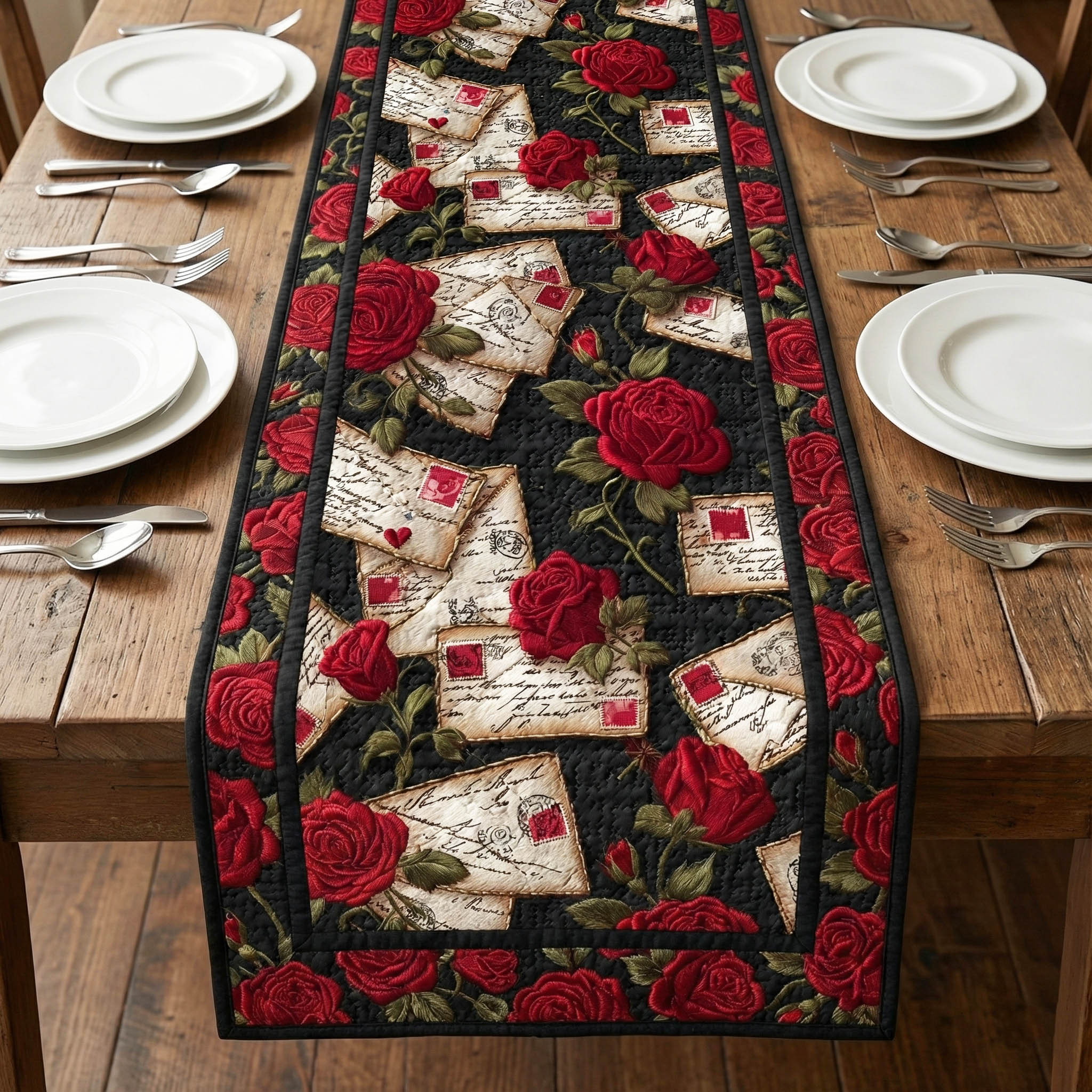 Love Letter Quilted Table Runner GFTONT6232