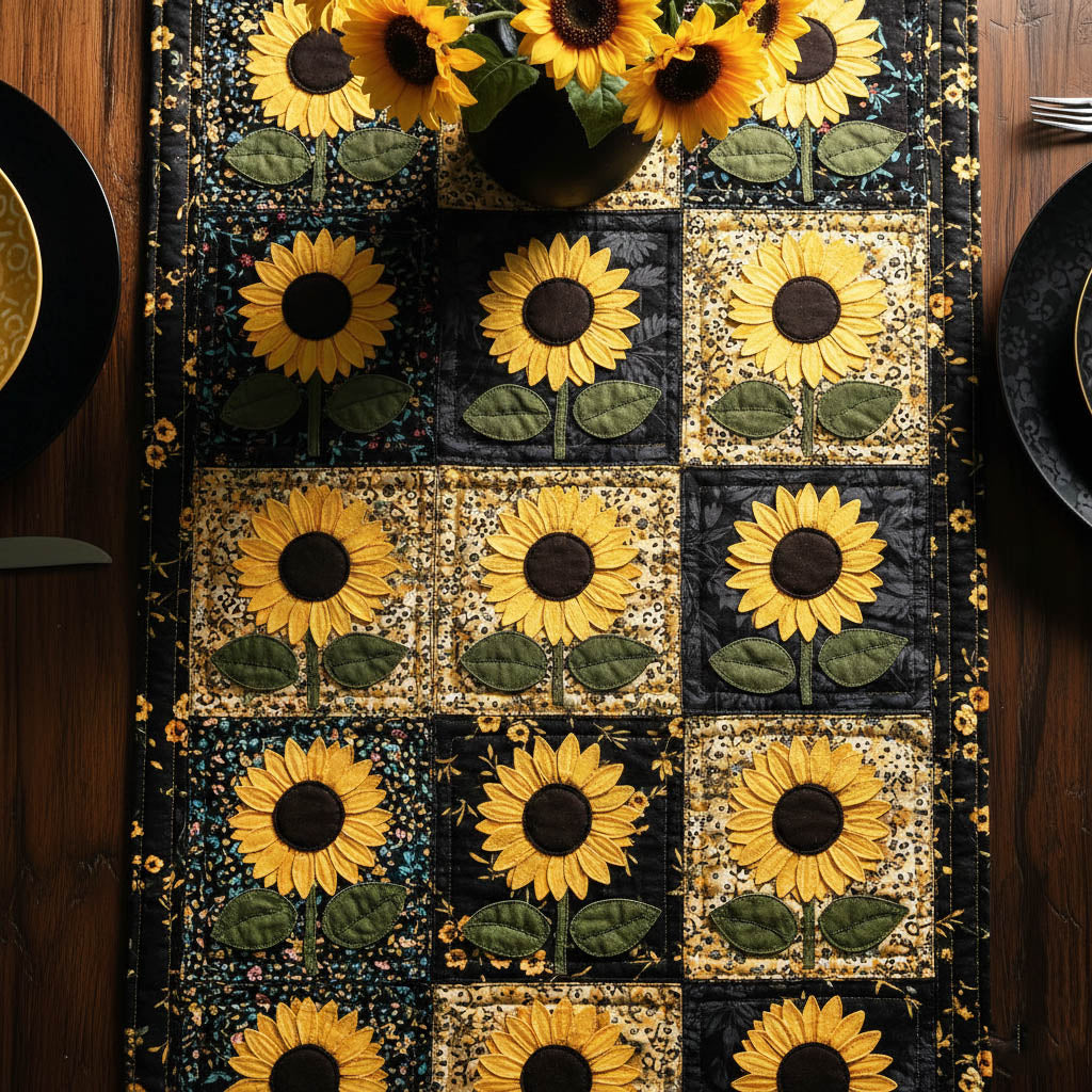 Sunflower Meadow Quilted Table Runner GFTONT6259