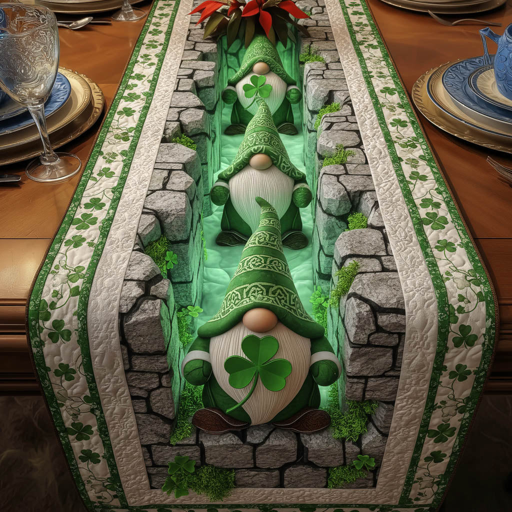 Patrick Gnome Quilted Table Runner GFTONT6527