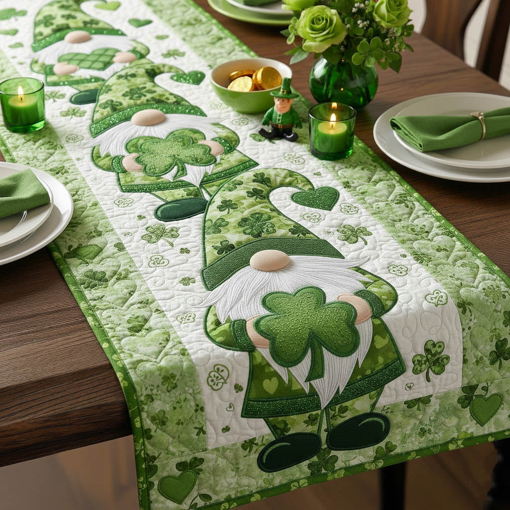 Patrick Gnome Quilted Table Runner GFTONT6528