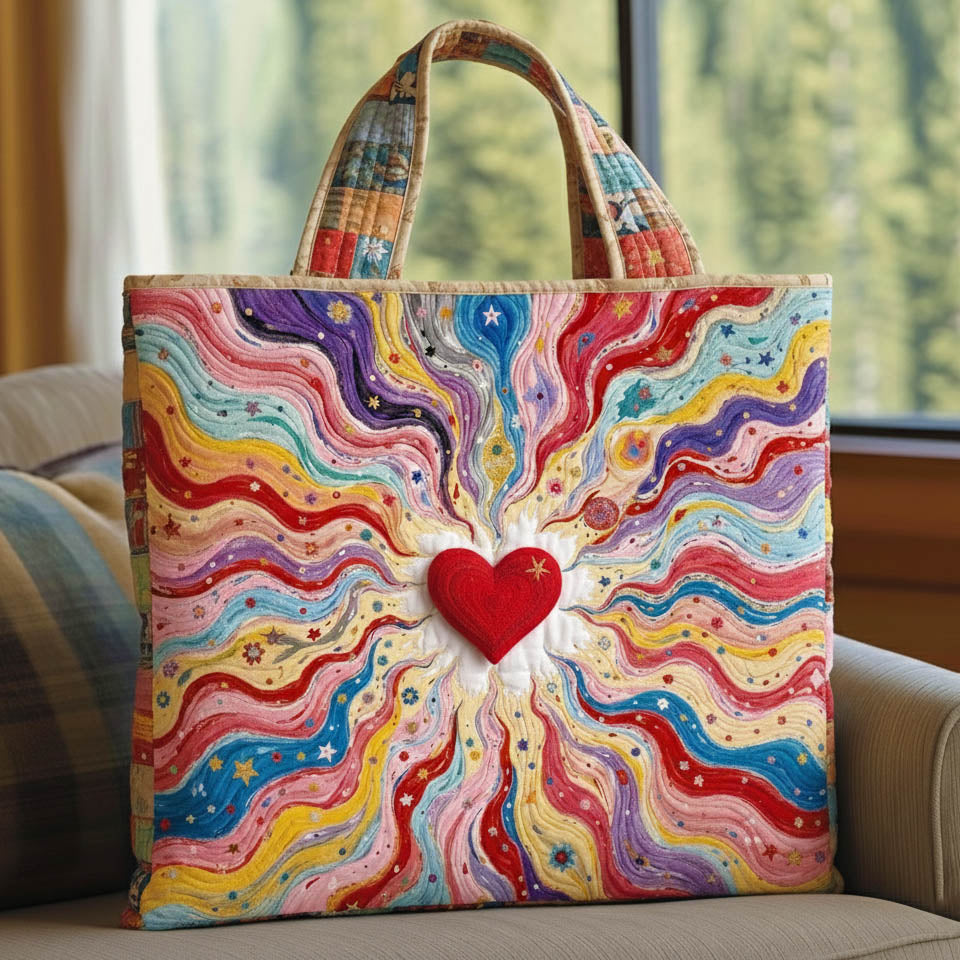 Dreamy Heart Quilted Tote Bag GFTONT6531